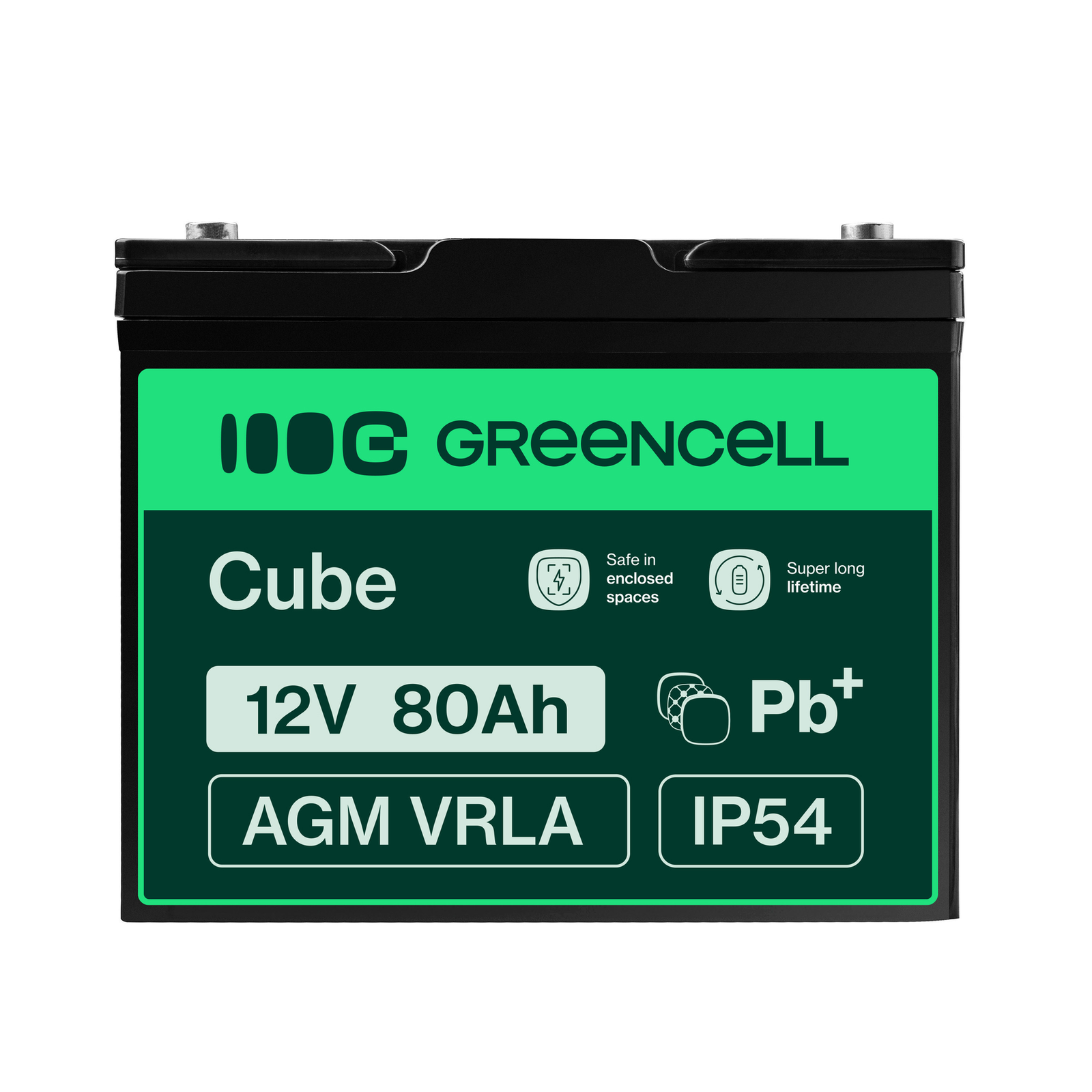 Greencell AGM Battery Lead Acid VRLA 6V 1.2Ah for Toys And Alarms