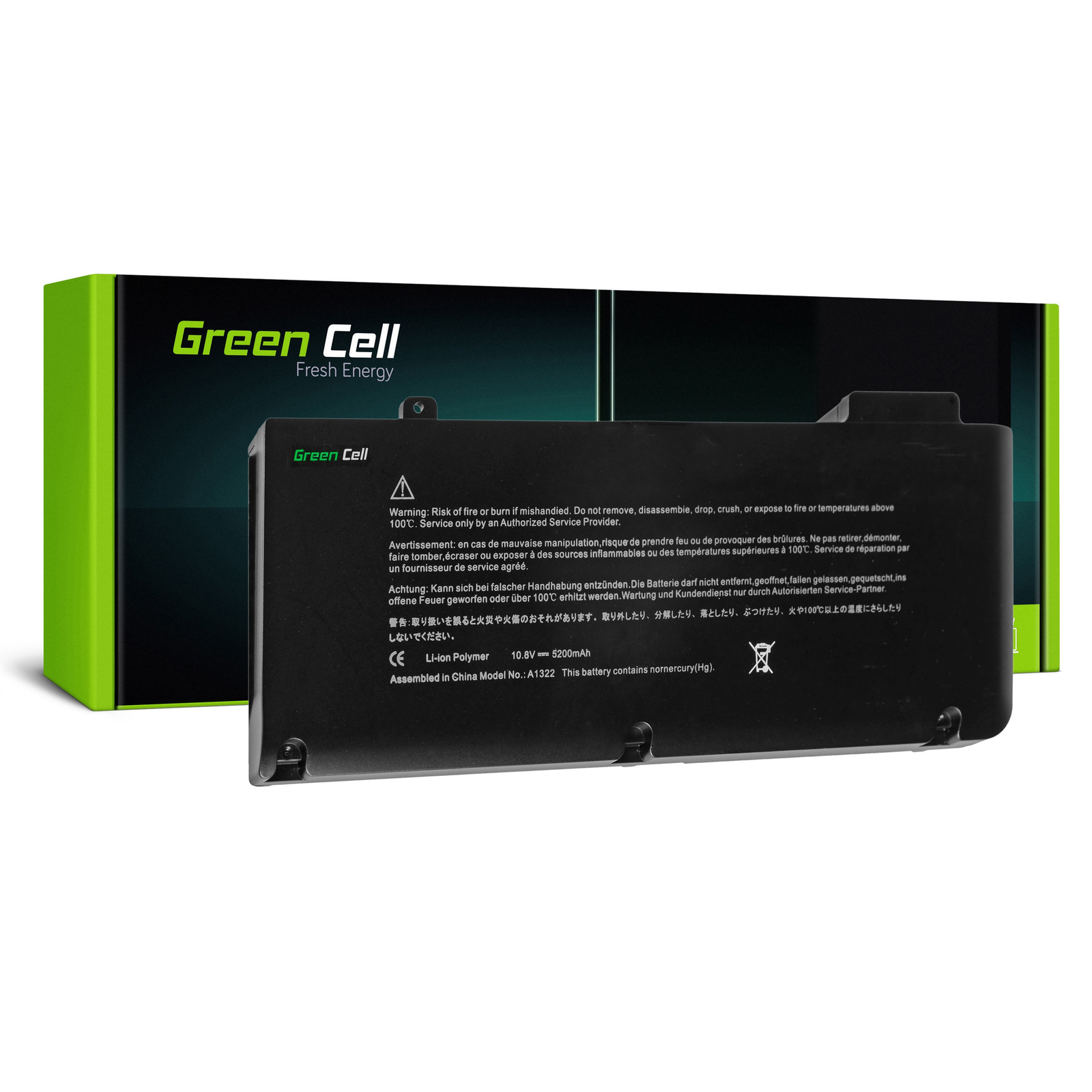 Greencell Laptop Battery for Apple Macbook Pro 13 Inch 11.1V 4400mAh