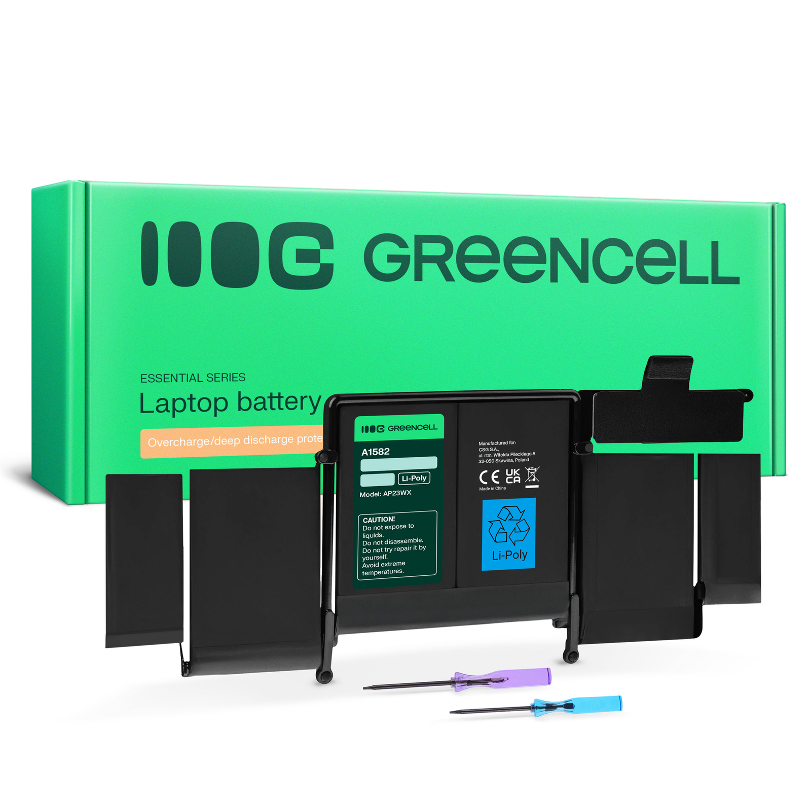 Greencell Laptop Battery A1582 for Apple MacBook Pro 13 11.42V 74.9Wh