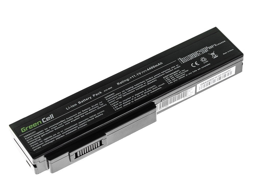 Greencell Laptop Battery for Asus 32-M50 N43 N53 G50 L50 M50 M60 11.1V 4400mAh
