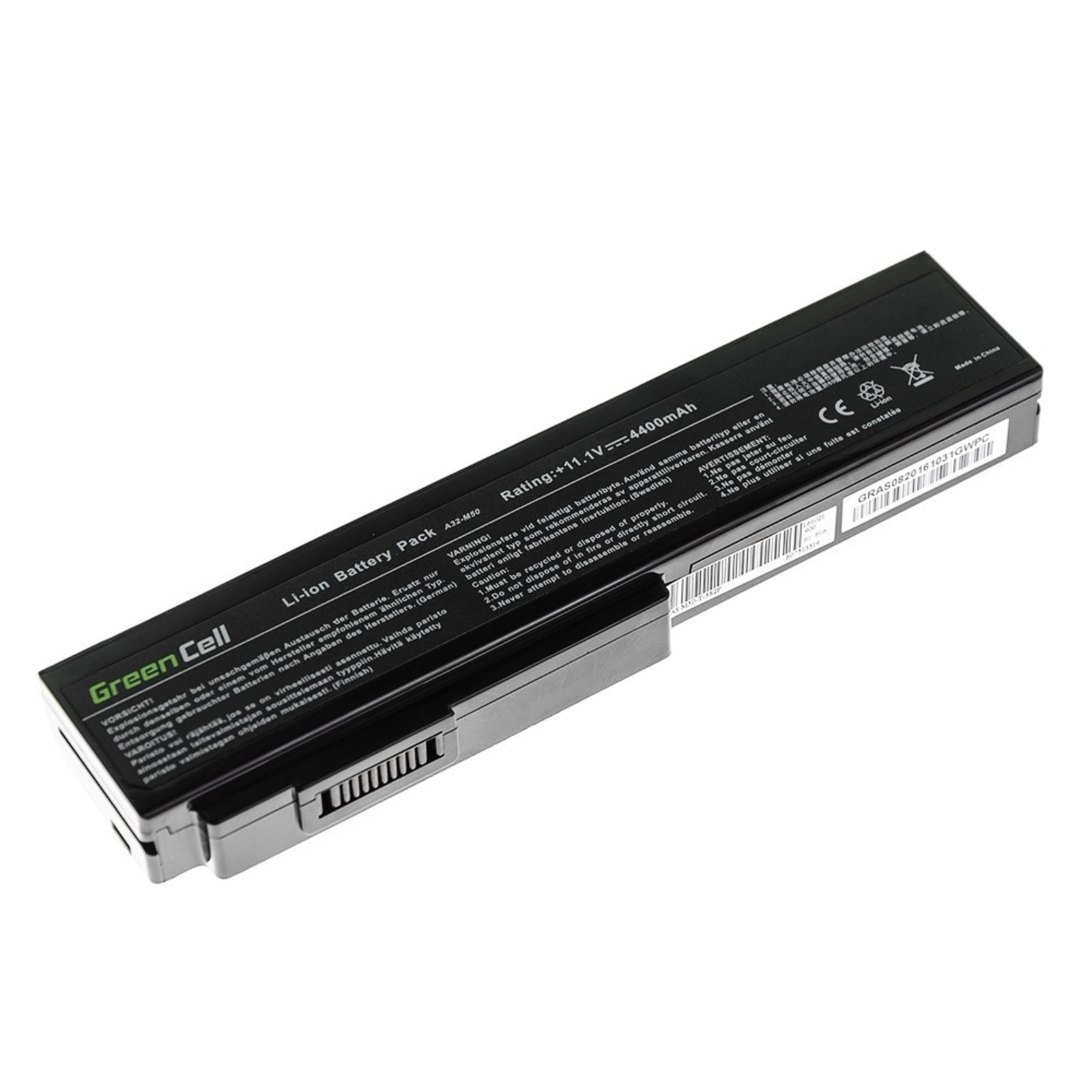 Greencell Laptop Battery for Asus 32-M50 N43 N53 G50 L50 M50 M60 11.1V 4400mAh