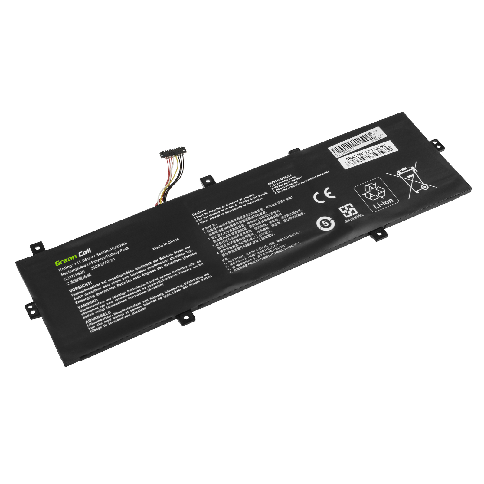 Greencell Laptop Battery for Asus ZenBook 11.55V 3400mAh