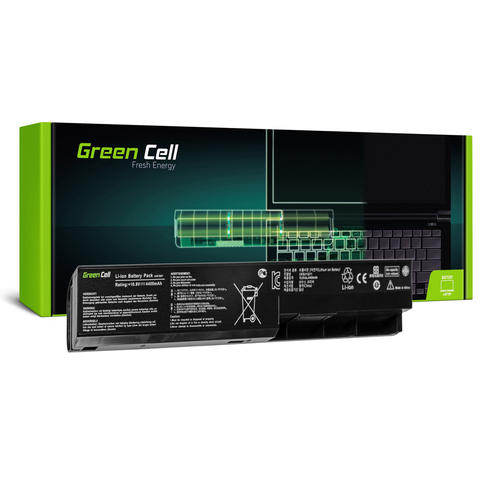 Greencell Laptop Battery for Asus X301 X301A X401 X501 11.1V 4400mAh