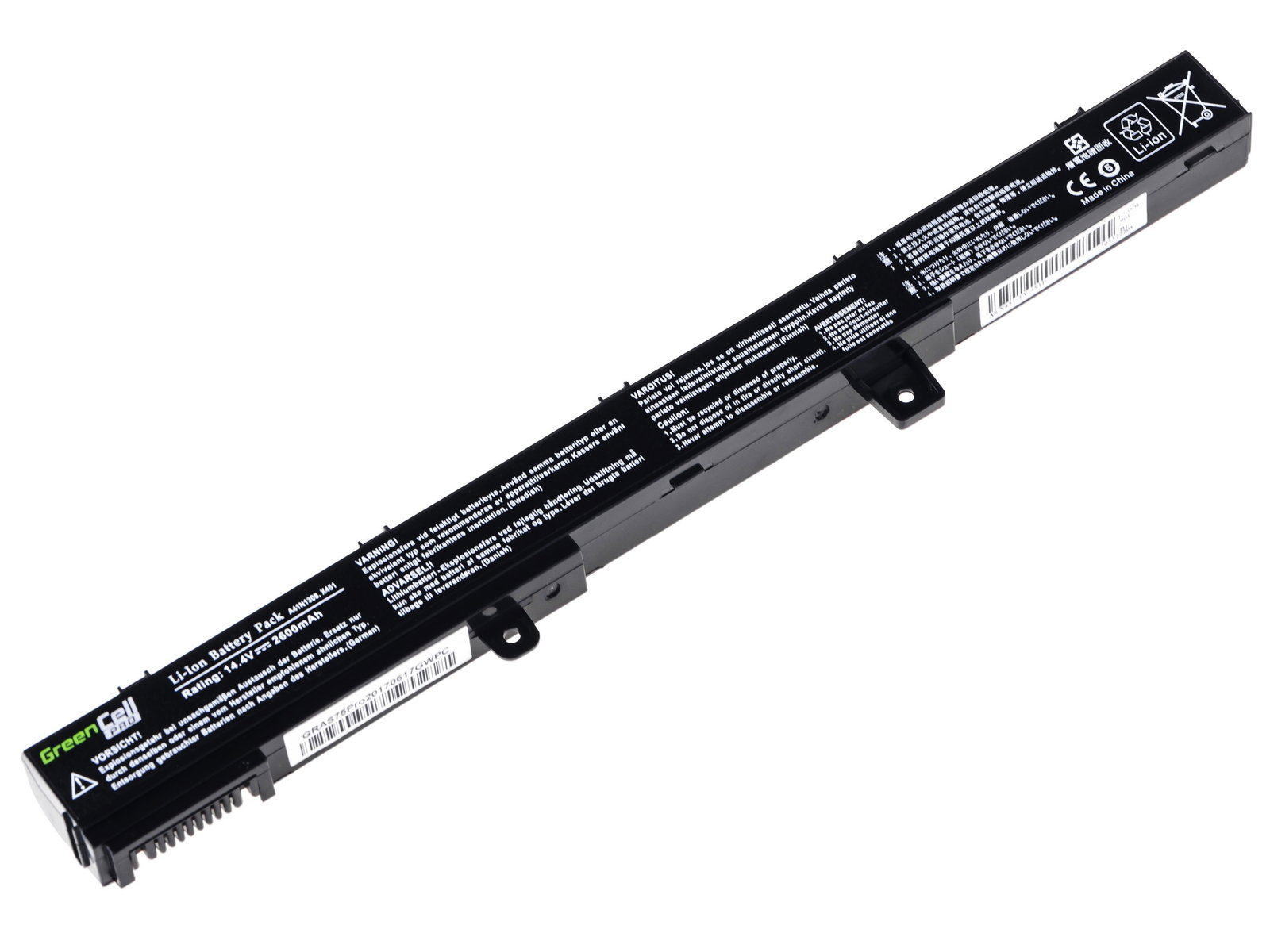 Greencell PRO Laptop Battery for Asus 550 750 11.4V 2600mAh