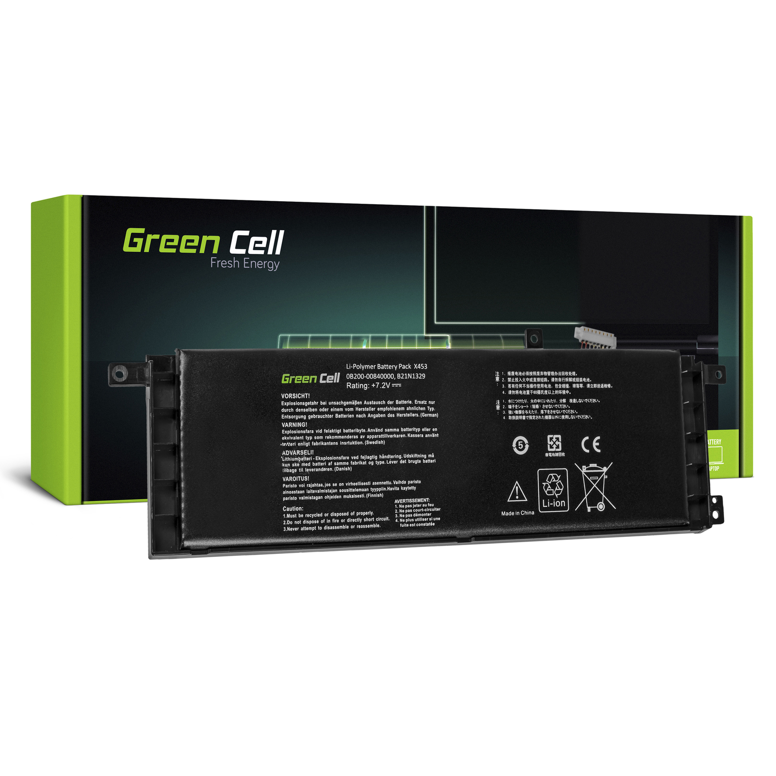 Greencell Laptop Battery for Asus X553 X553M F553 F553M 7.2V 3800mAh