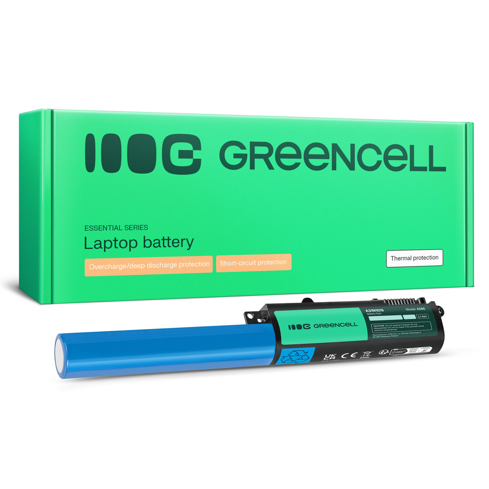 Greencell Laptop Battery for Asus A31N1519 F540 F540S R540 11.25V 2200mAh