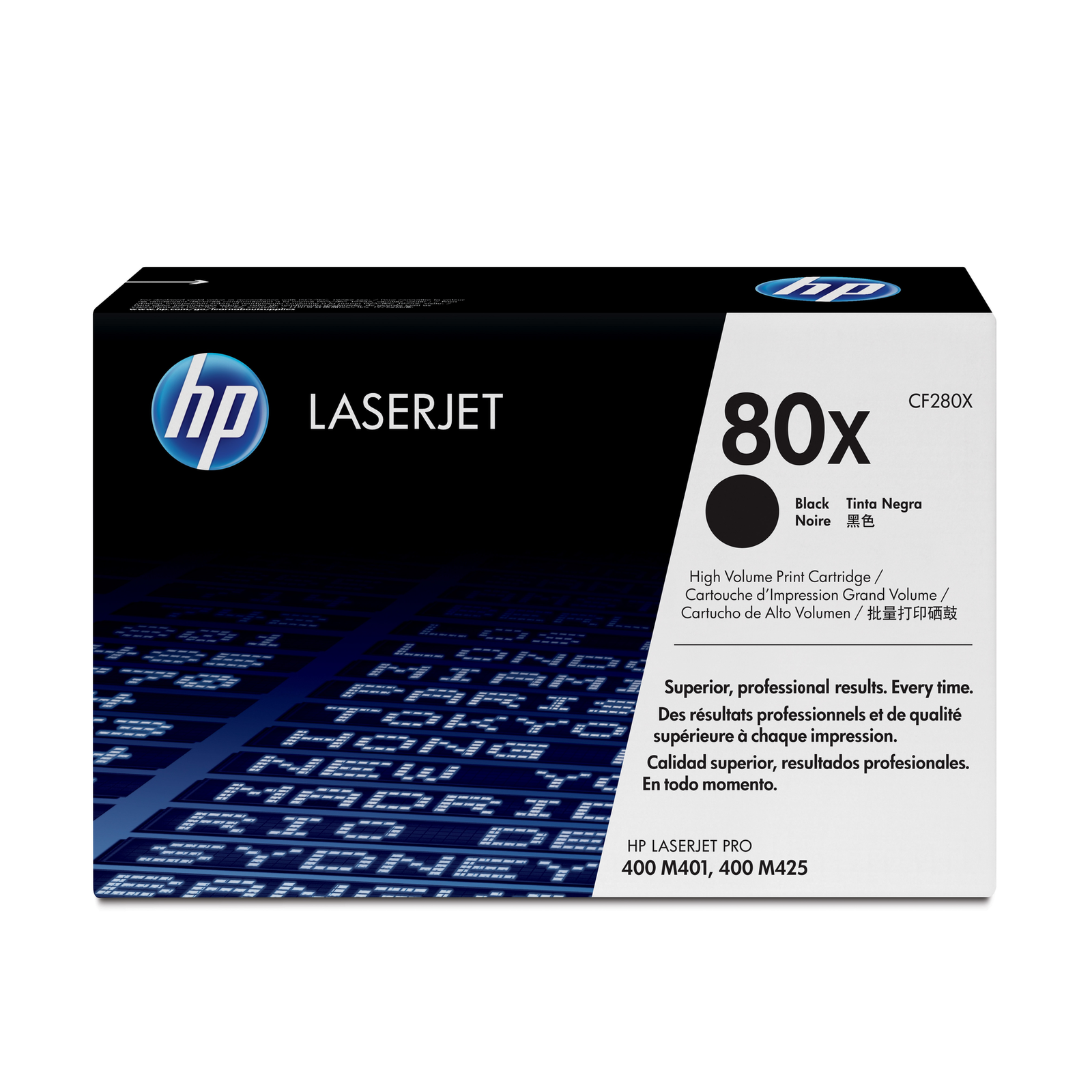 HPI Black 80X High Yield Black Original LaserJet Toner Cartridge CF280X