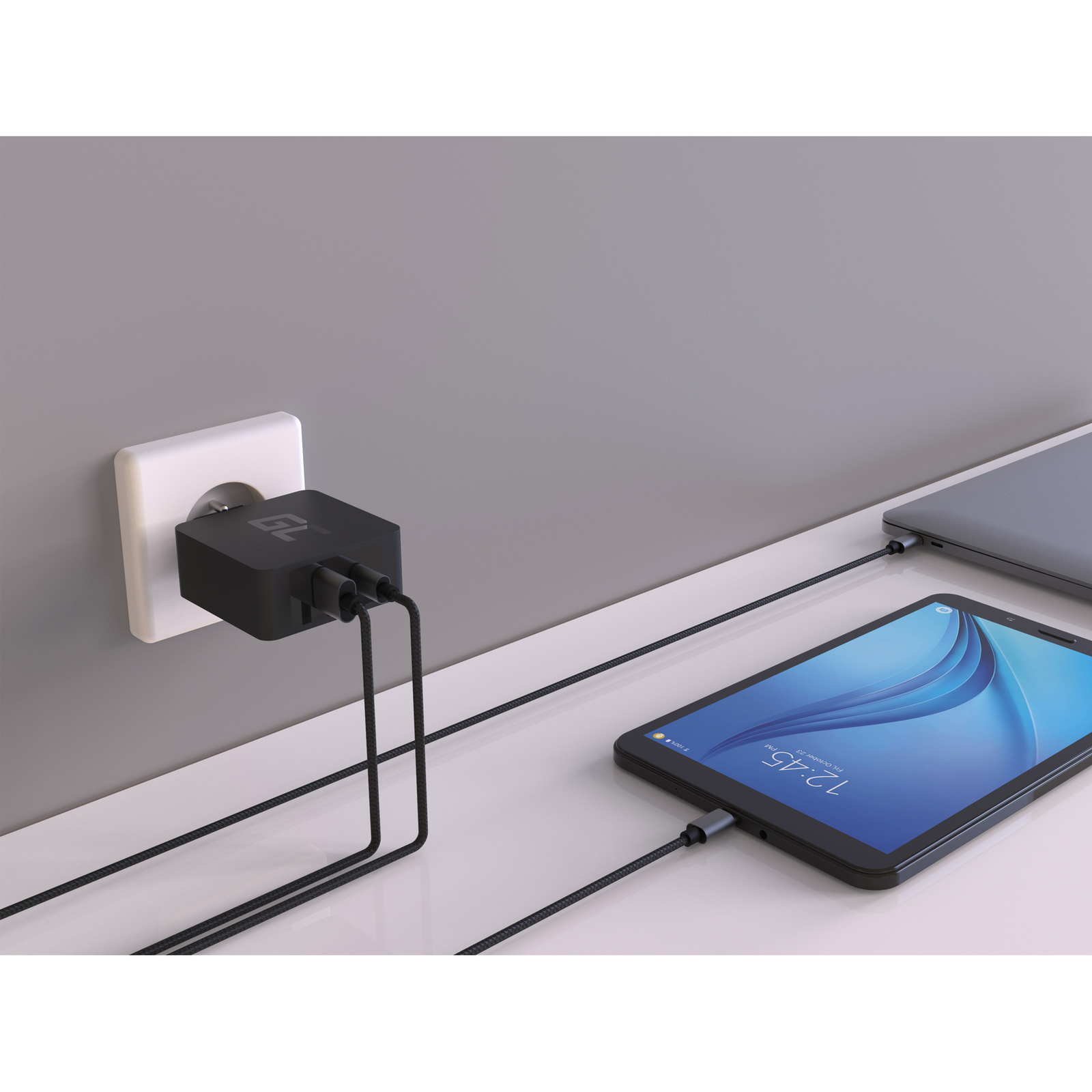 Greencell USB-C Charger with 200cm USB-C Cable Power Delivery 45W