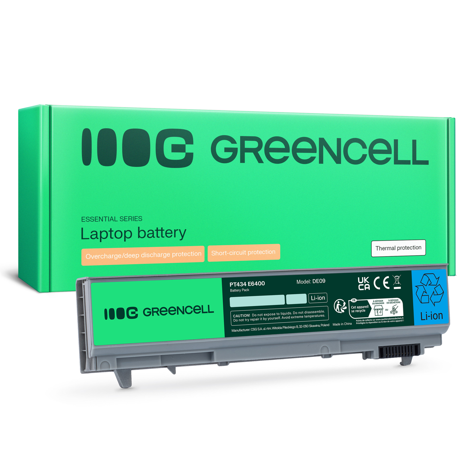 Greencell Laptop Battery for Dell Latitude E6400 E6510 11.1V 4400mAh