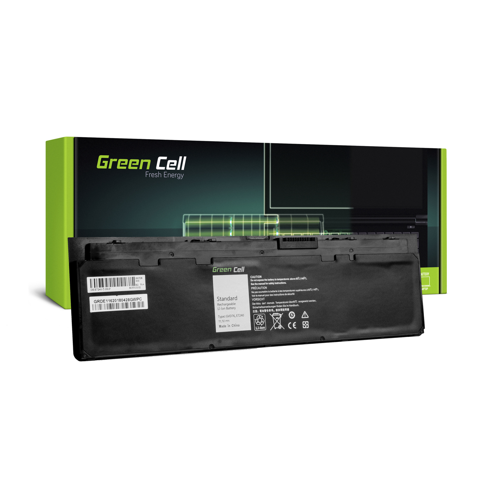 Greencell Laptop Battery for Dell Latitude E7240 E7250 11.1V 2400mAh