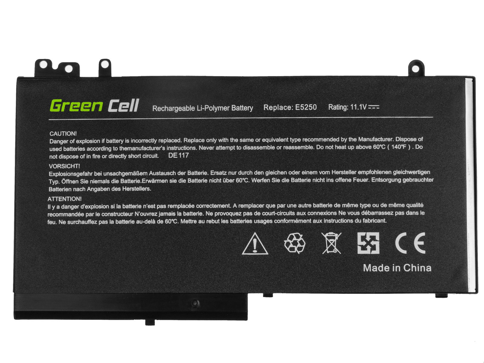 Greencell Laptop Battery for Dell Latitude 3150 3160 E5250 E5270 11.1V 2900mAh
