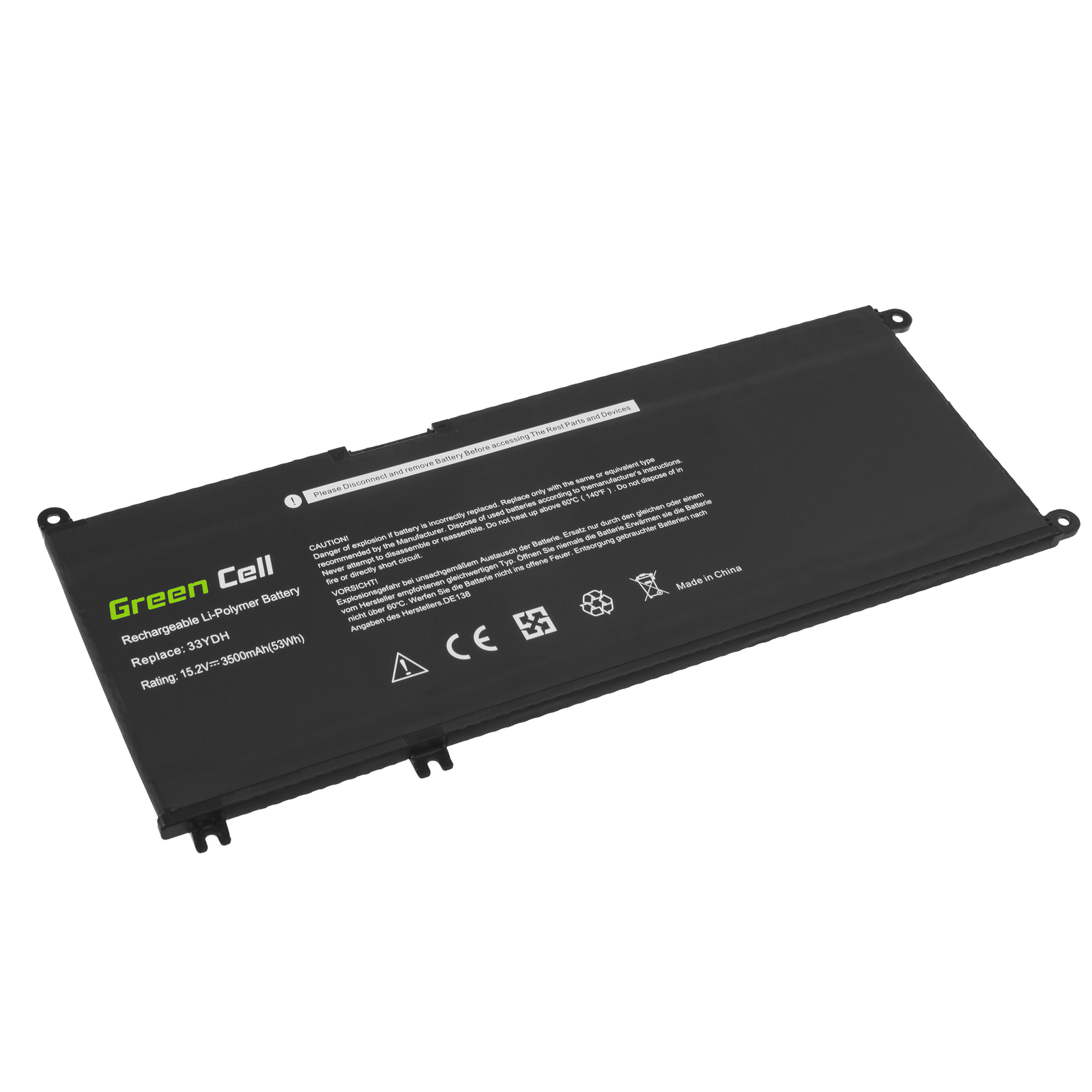 Greencell Laptop Battery 33YDH for Dell Inspiron G3 3579 3779 G5 G7 15.2V 3500mAh
