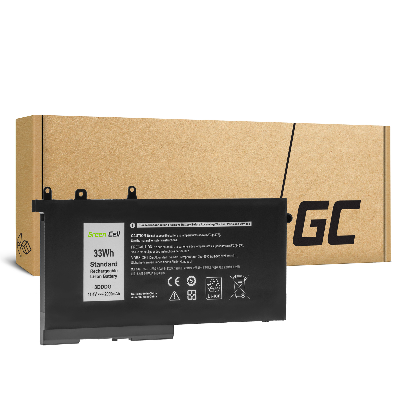 Greencell Laptop Battery 3DDDG for Dell Latitude 5280 5590 2900mAh