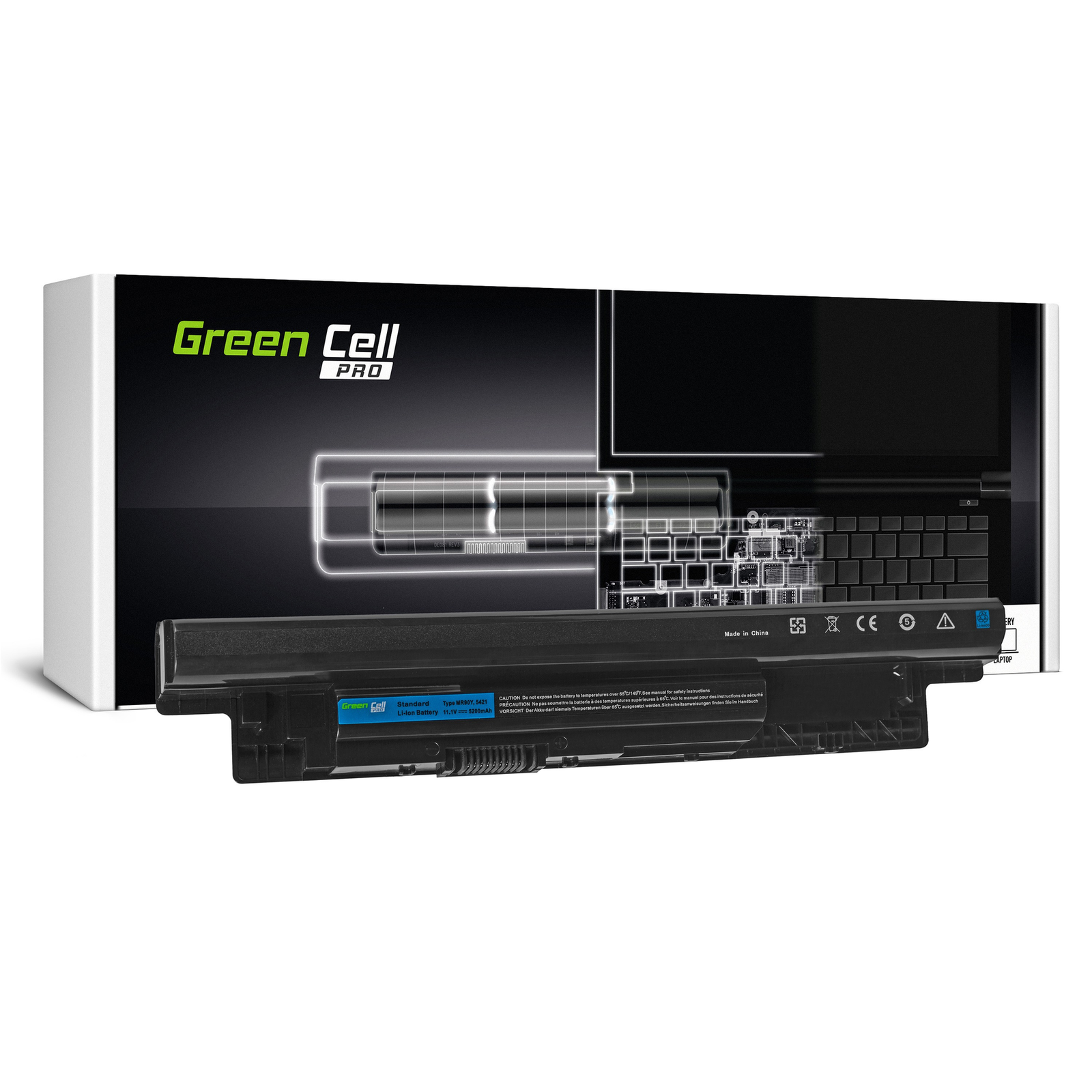 Greencell PRO Laptop Battery for Inspiron 3521 5521 5537 5721 11.1V 5200mAh