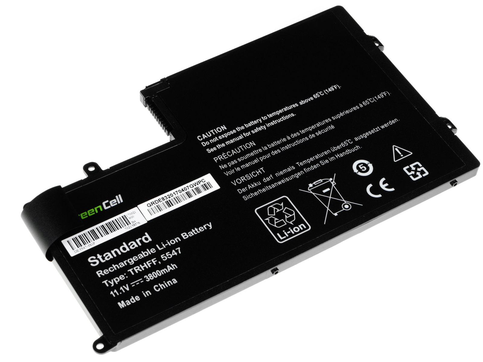 Greencell Laptop Battery for Dell Inspiron 15 5542 5548 11.1V 3400mAh