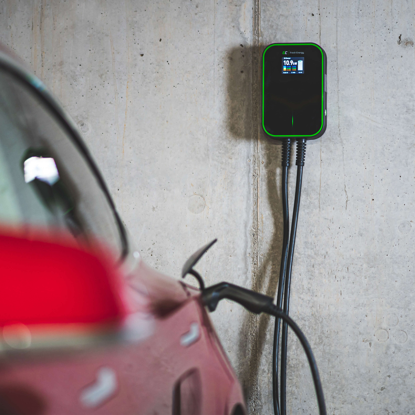 Greencell Wallbox for E-Vehicles & Plugin Hybrid 22kW Type2 IP66