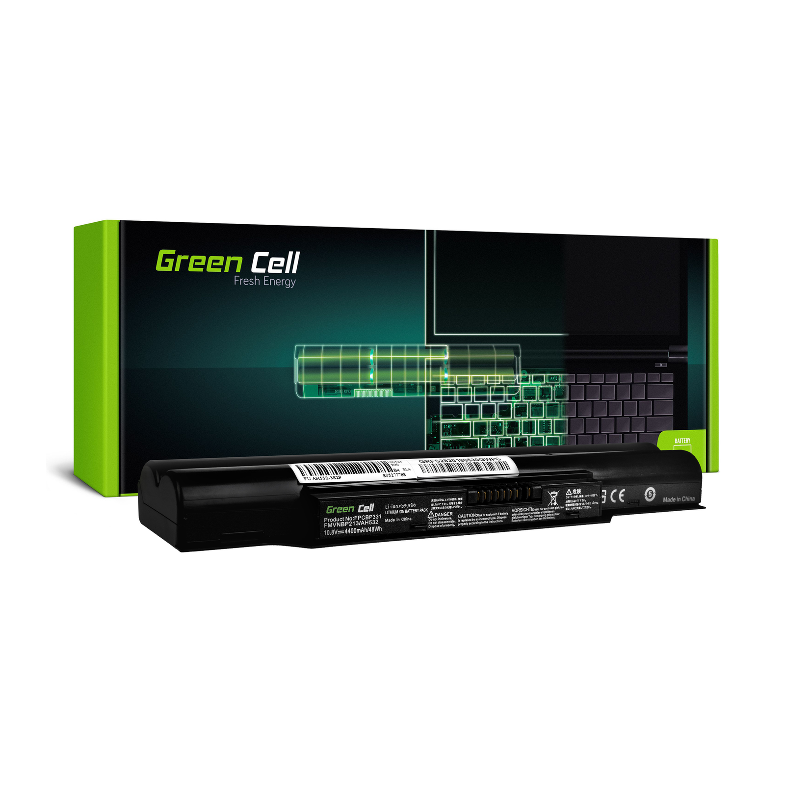 Greencell Laptop Battery for Fujitsu LifeBook A532 11.1V 4400mAh