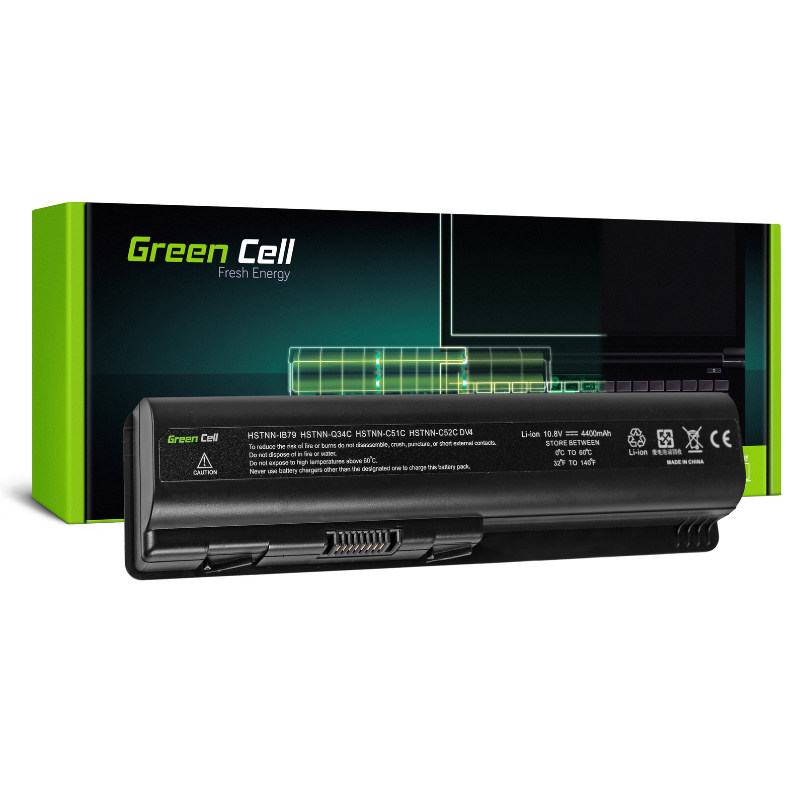 Greencell Laptop Battery for HP DV4 DV6 CQ60 CQ70 G50 G70 11.1V 4400mAh