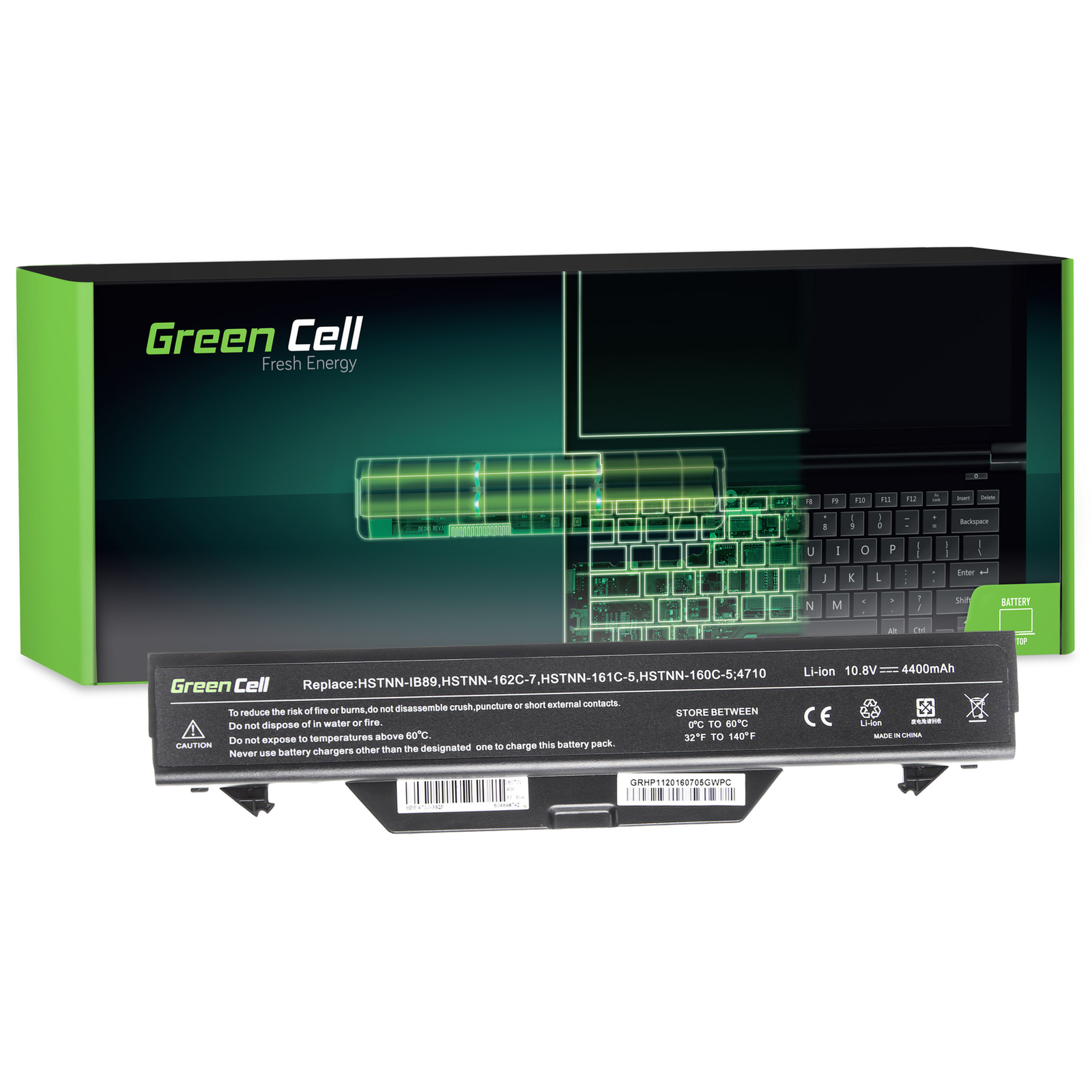Greencell Laptop Battery for HP Probook 4510 4510s 4515s 4710s 4720s 11.1V 4400mAh