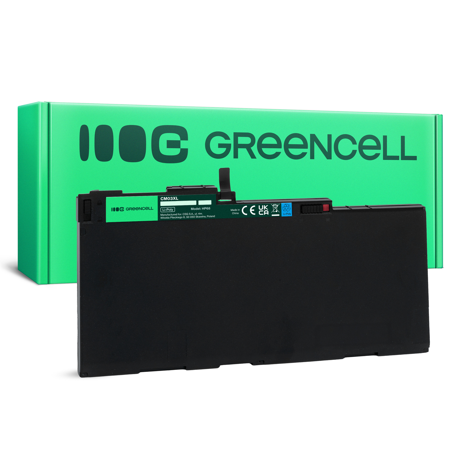 Greencell Laptop Battery for HPcm03XL EliteBook 740 850 G1 G2 11.1V 4000mAh
