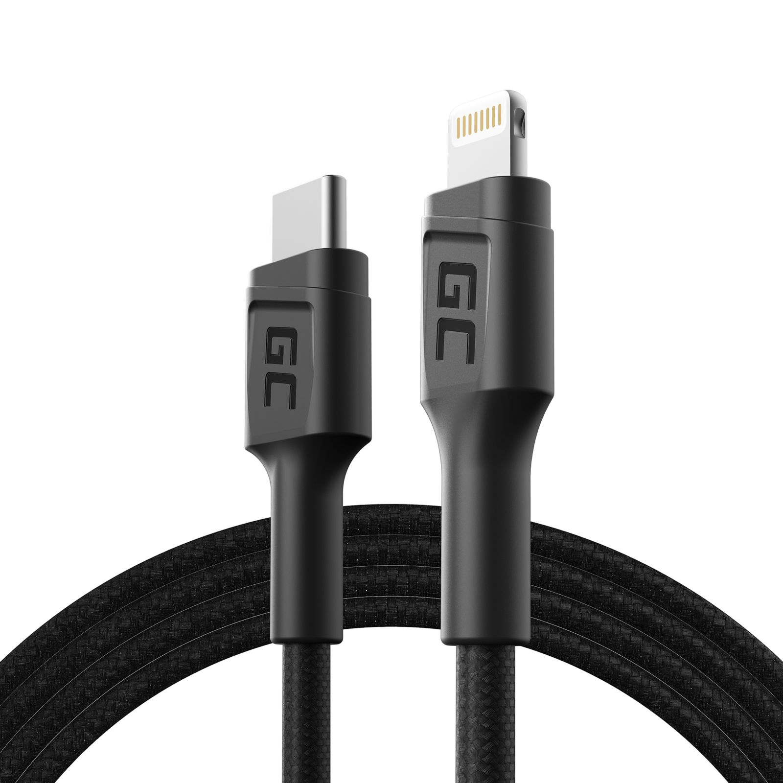 Greencell Powerstream USB-C Lightning Cable Apple 2.4A Quickcharge 100cm