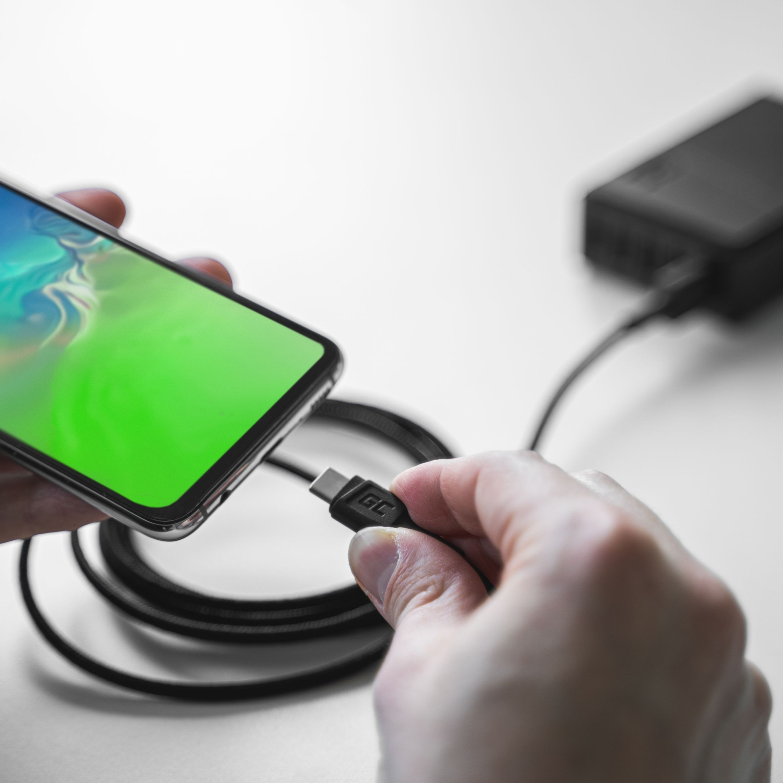 Greencell Powerstream Cable USB-A USB-C Ultra Charge QC 3.0 200cm
