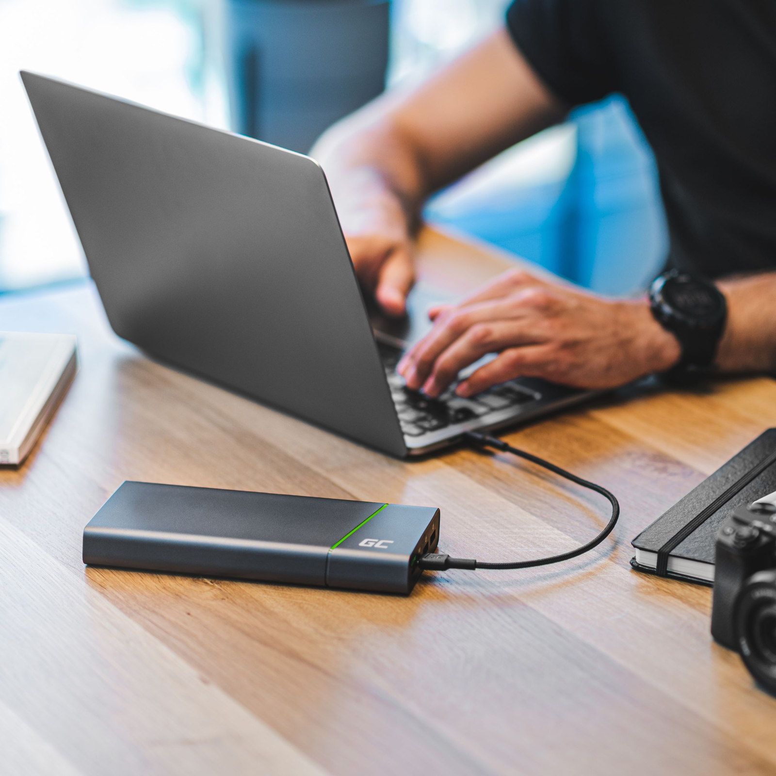 Greencell PowerStream Cable USB-C to USB-C QC Ultra Charge 30cm