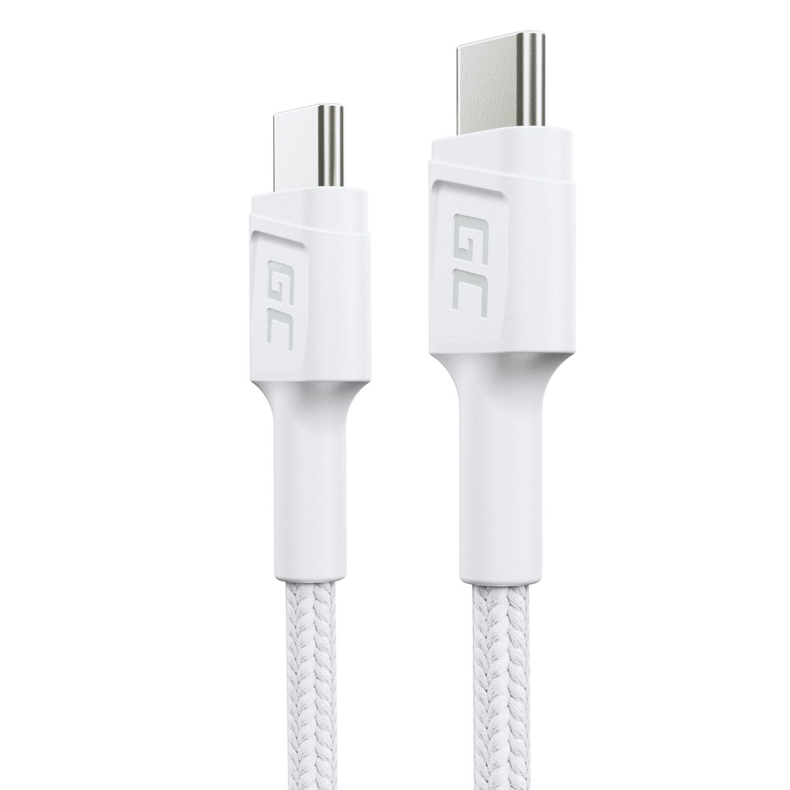 Greencell White USB-C Type C 30cm Power Delivery 60W QC 3.0