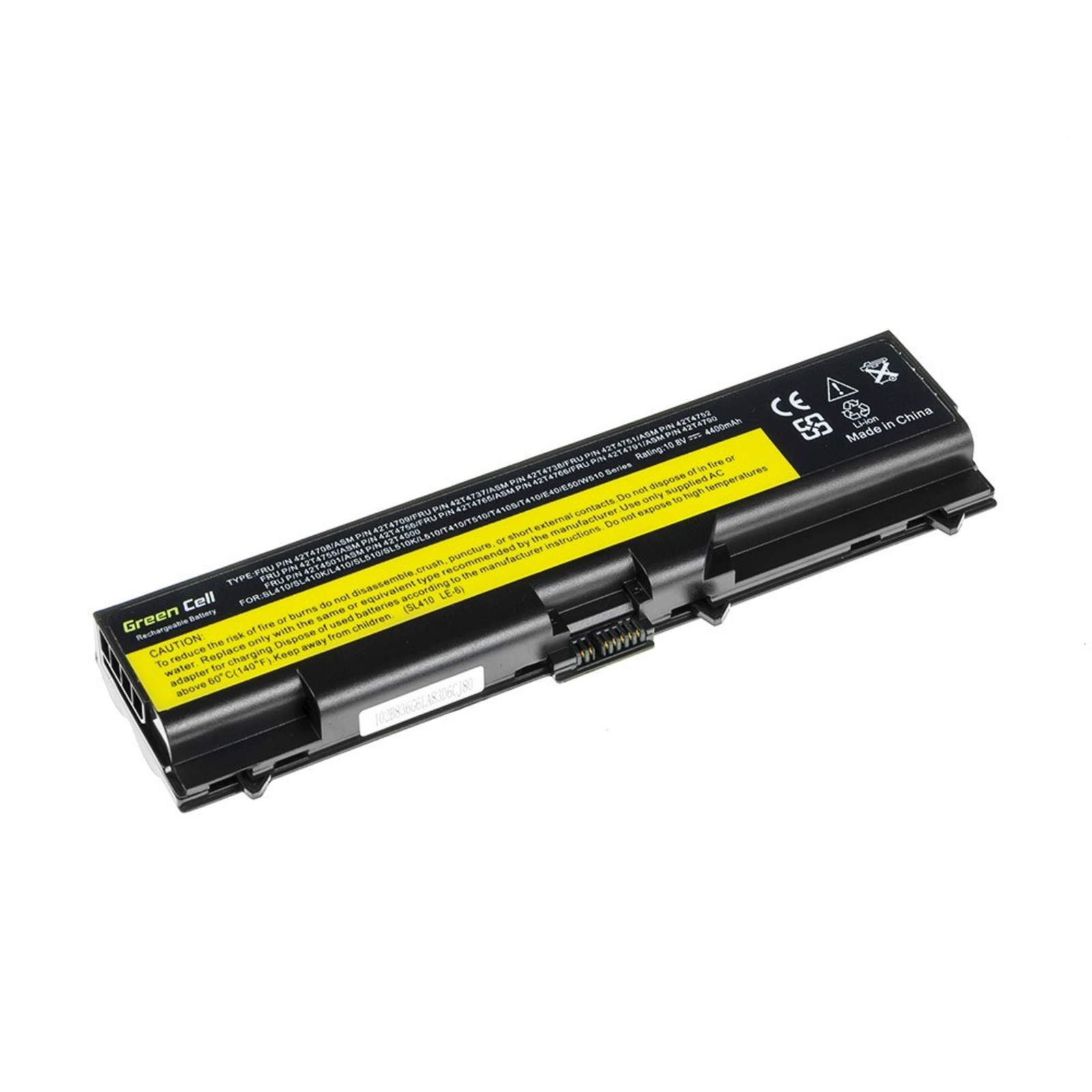 Greencell Laptop Battery for Lenovo ThinkPad T410 T520 W510 11.1V 4400mAh
