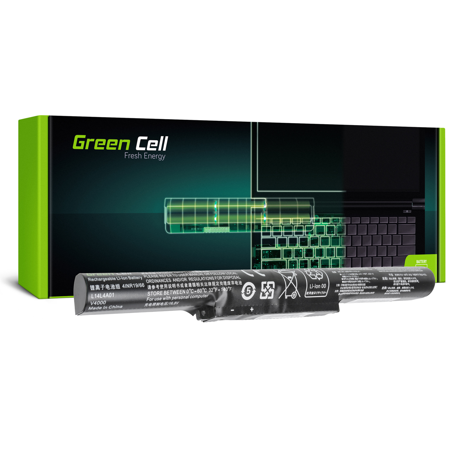 Greencell Laptop Battery for Lenovo Z51 IdeaPad 500-15ISK 14.4V 2200mAh