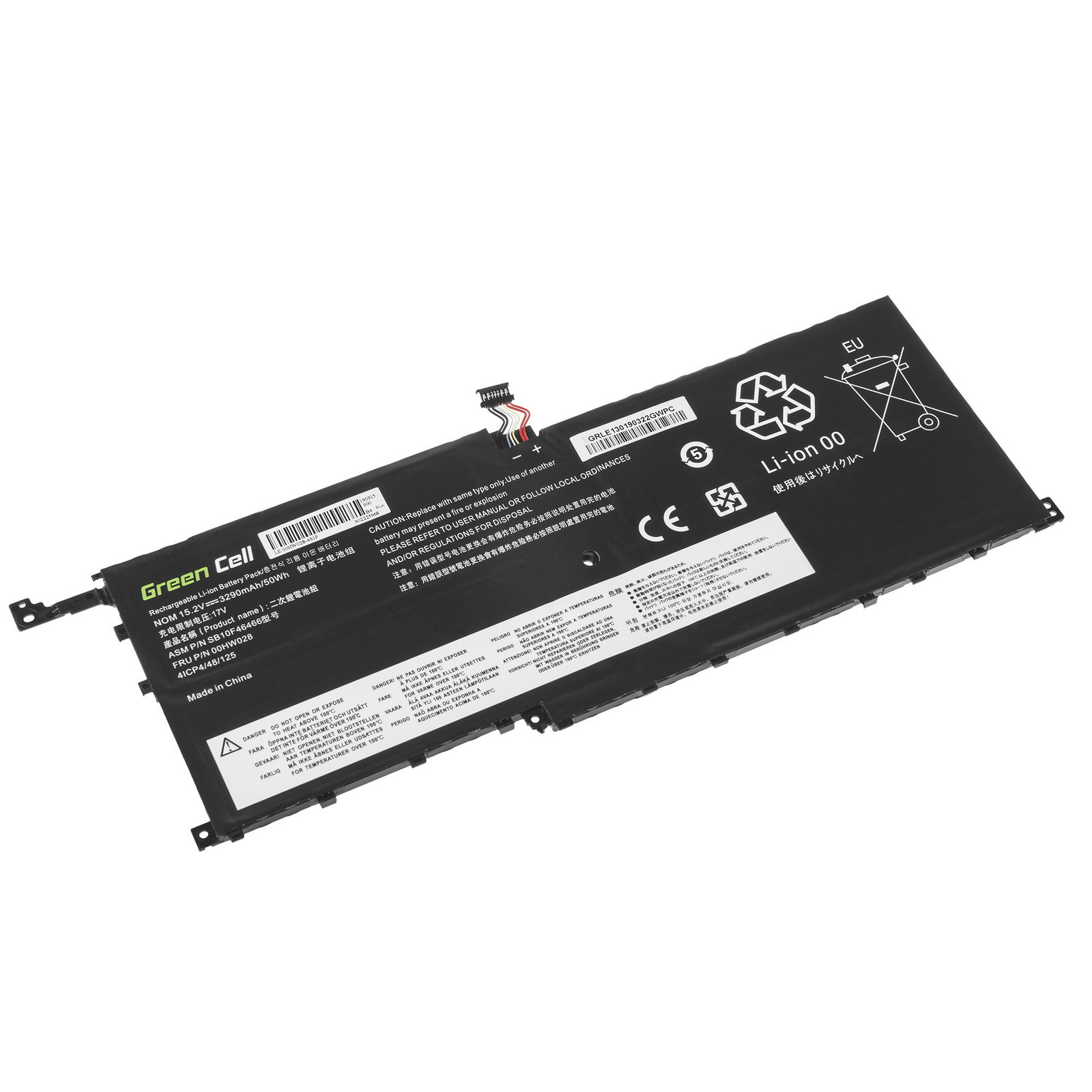 Greencell Laptop Battery for Lenovo ThinkPad X1 Carbon Yoga 15.2V 3200mAh