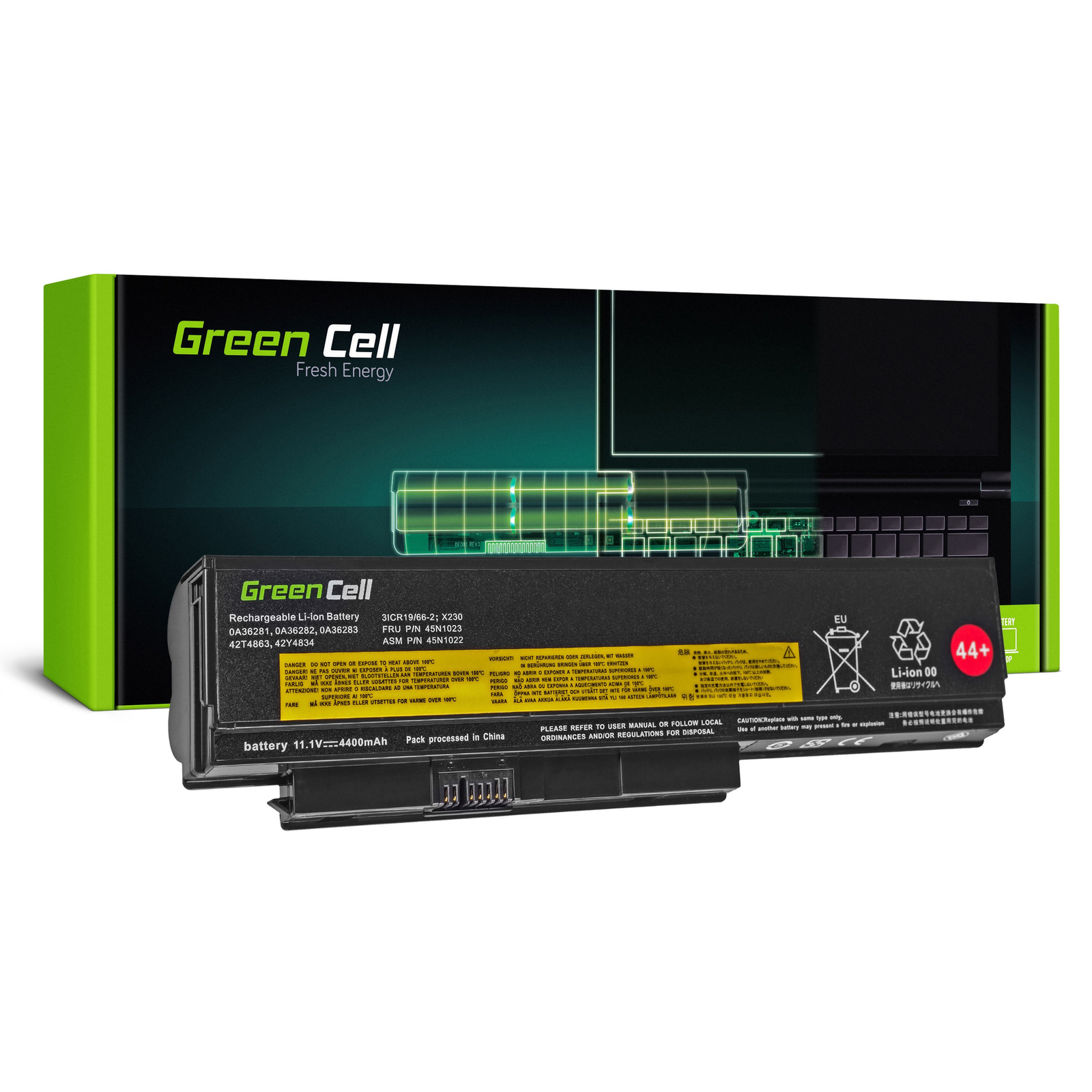 Greencell Laptop Battery for Lenovo ThinkPad X220 X230 11.1V 4400mAh