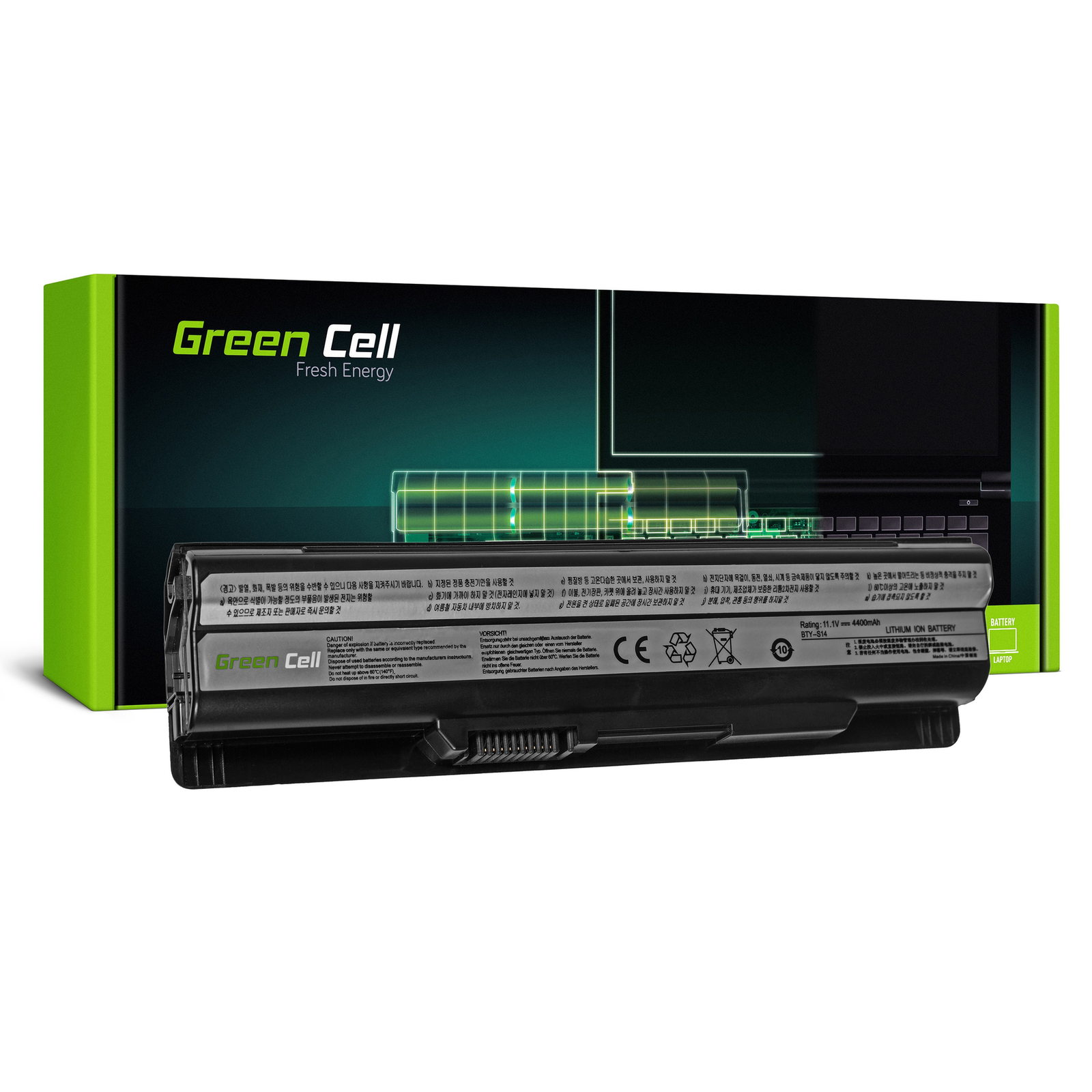 Greencell Laptop Battery for MSI CR650 CX650 FX600 11.1V 4400mAh