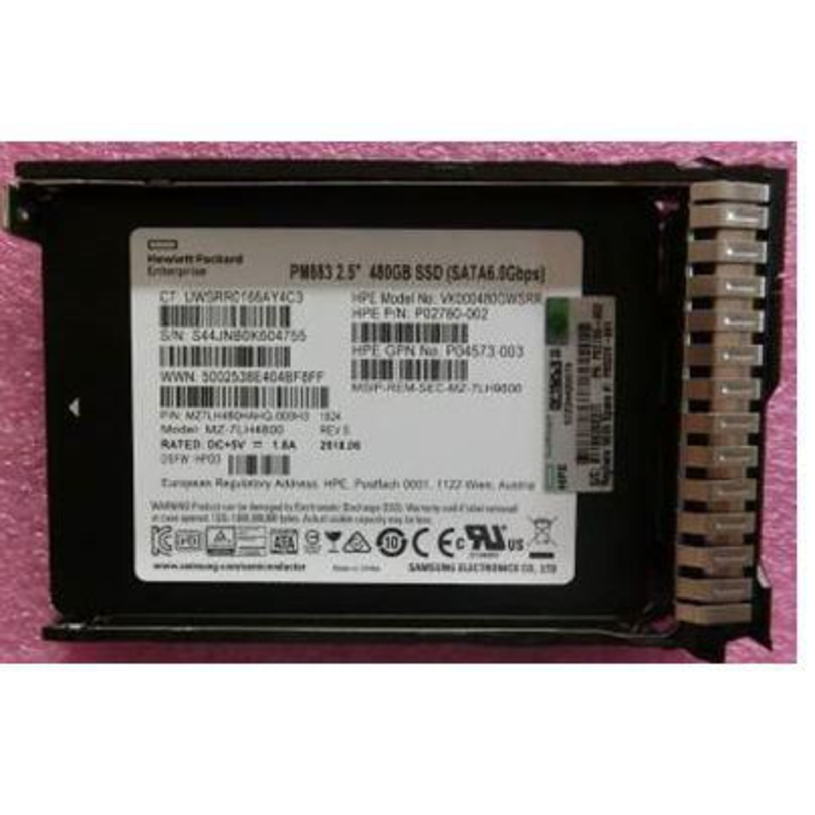 HPE SPS-Drive SSD 480GB SFF SATA RI SC DS