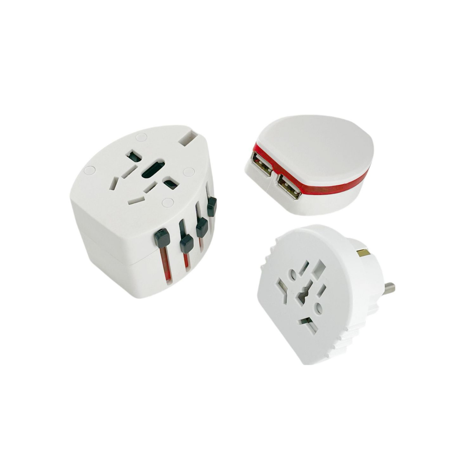 Micro Connect SKROSS World Adapter Dual USB 2- And 3-Pole