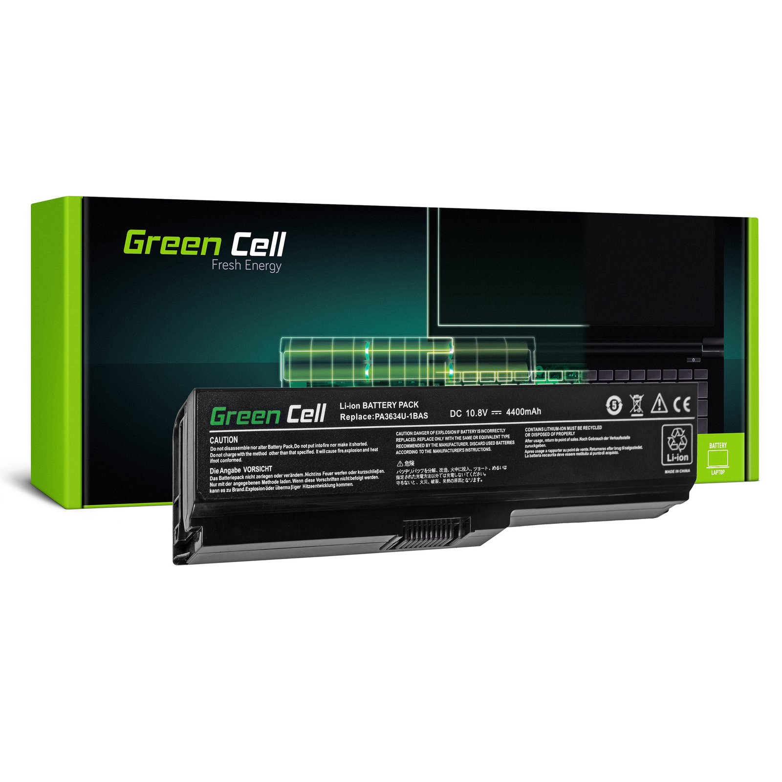 Greencell Laptop Battery for Toshiba Satellite A660 11.1V 4400mAh