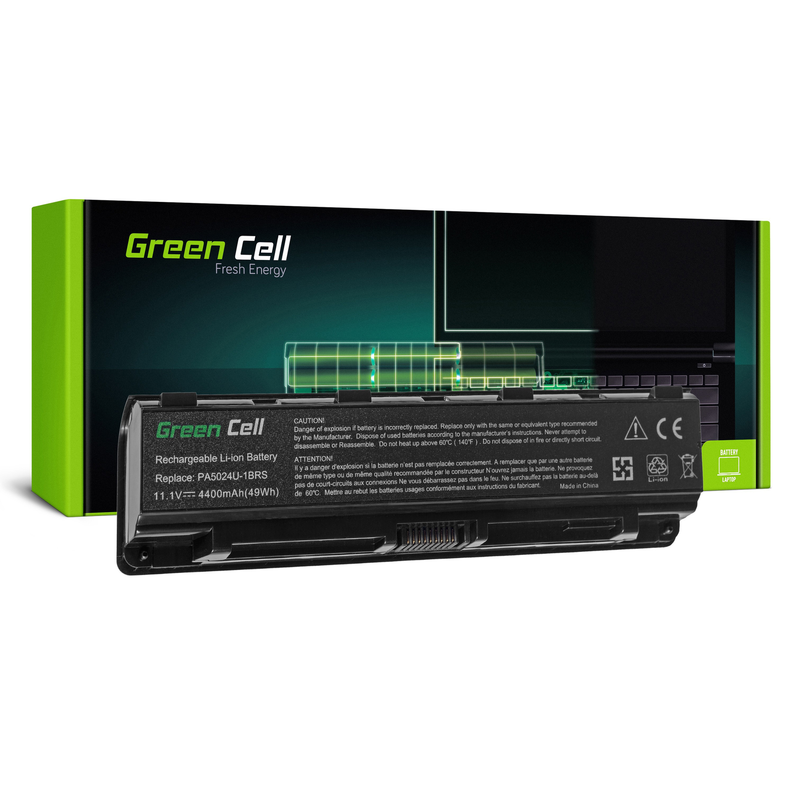 Greencell Laptop Battery for Toshiba 850 855 870 11.1V 4400mAh