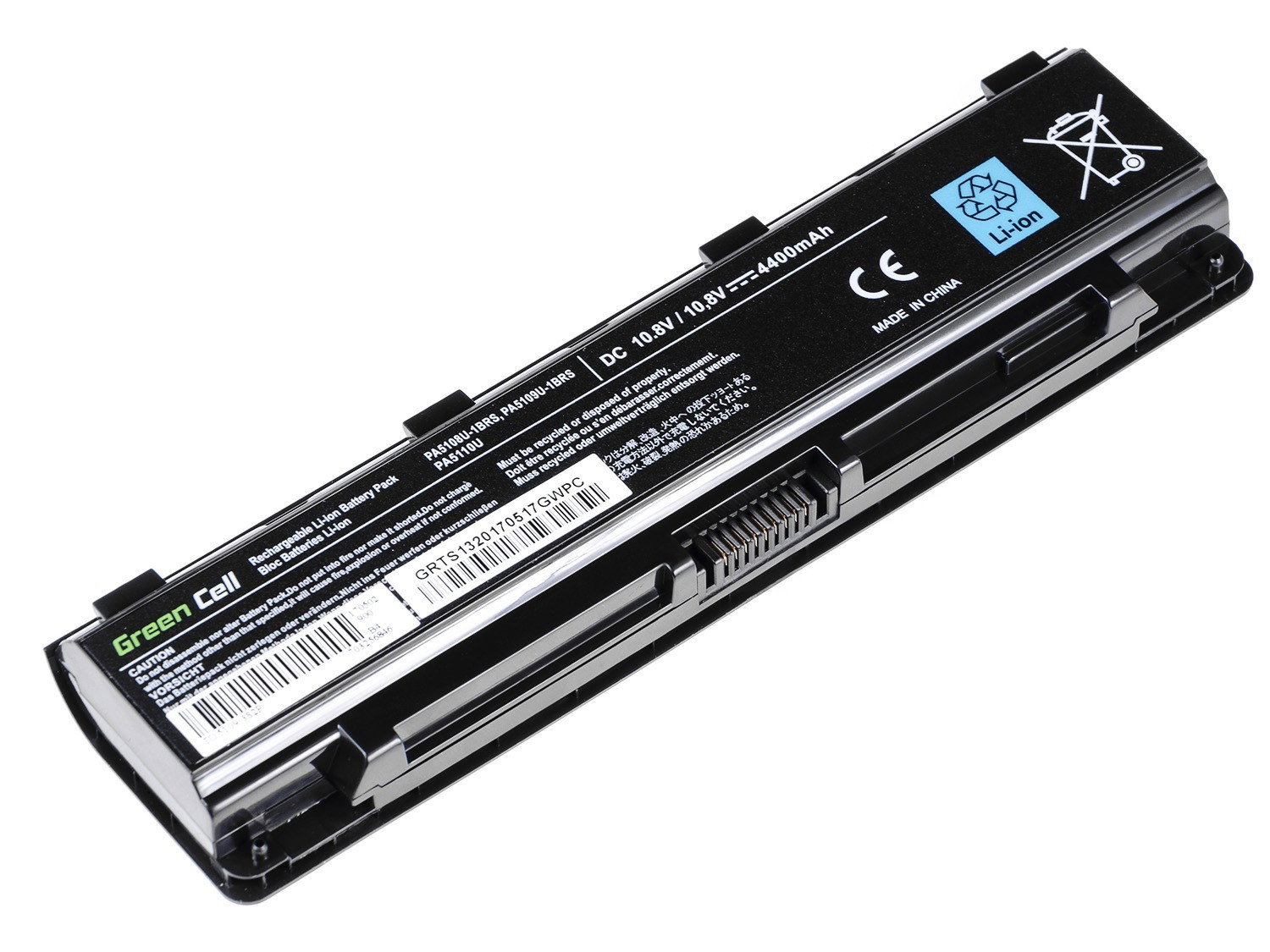Greencell Laptop Battery for Toshiba Satellite C50 C55 C70 11.1V 4400mAh