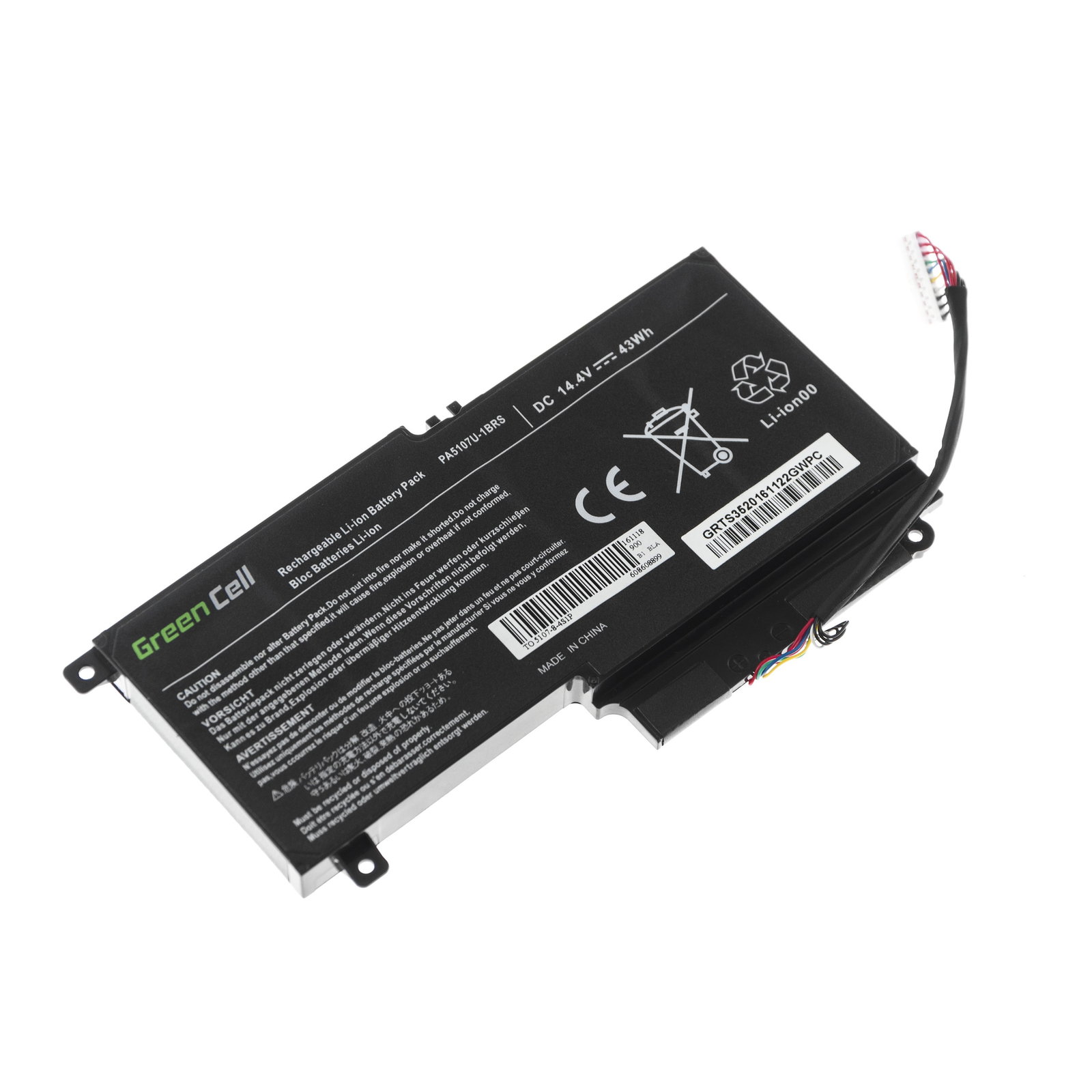Greencell Laptop Battery for Toshiba Satellite L50-A L50-A-19N L50 14.4V 2838mAh