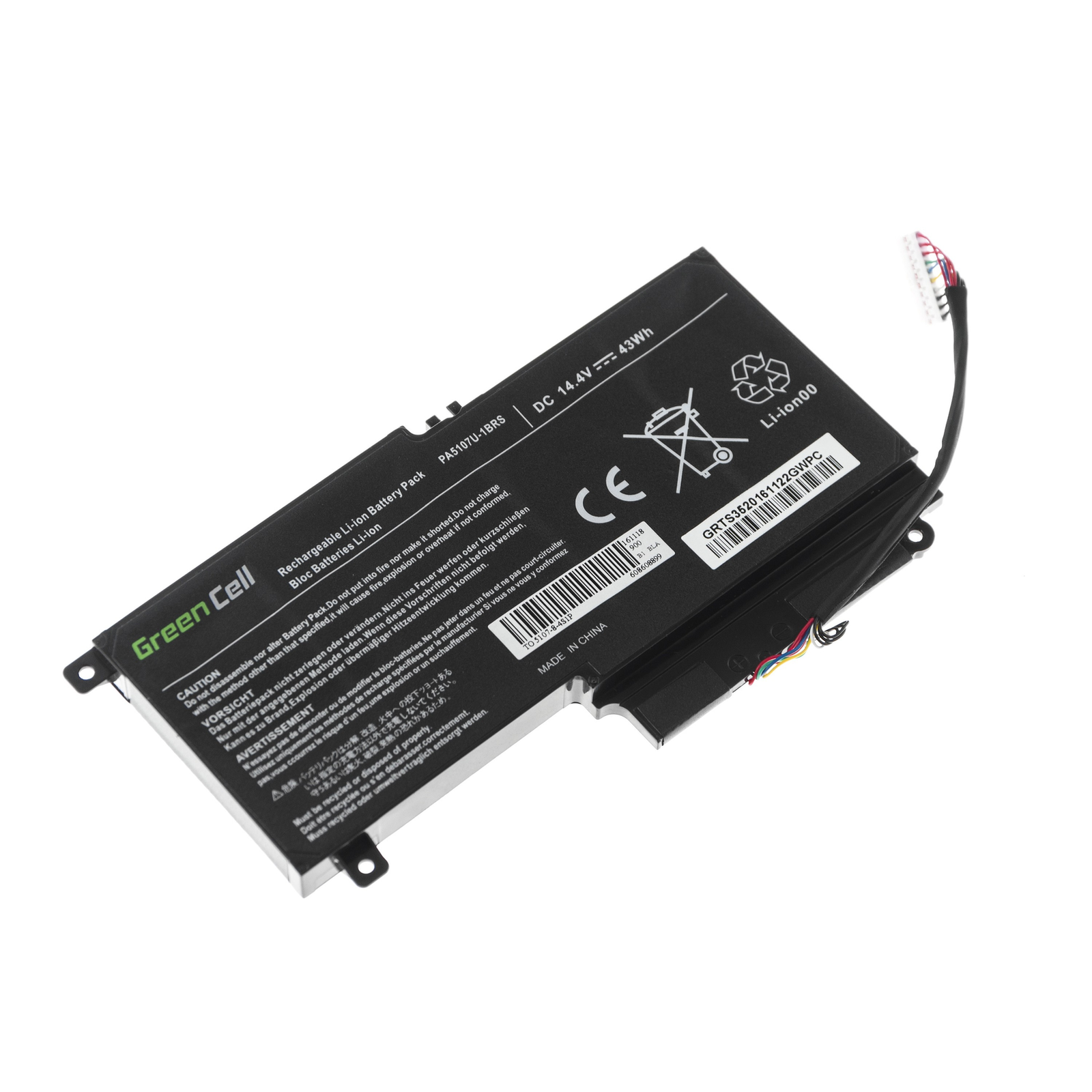 Greencell Laptop Battery for Toshiba Satellite L50-A L50-A-19N L50 14.4V 2838mAh