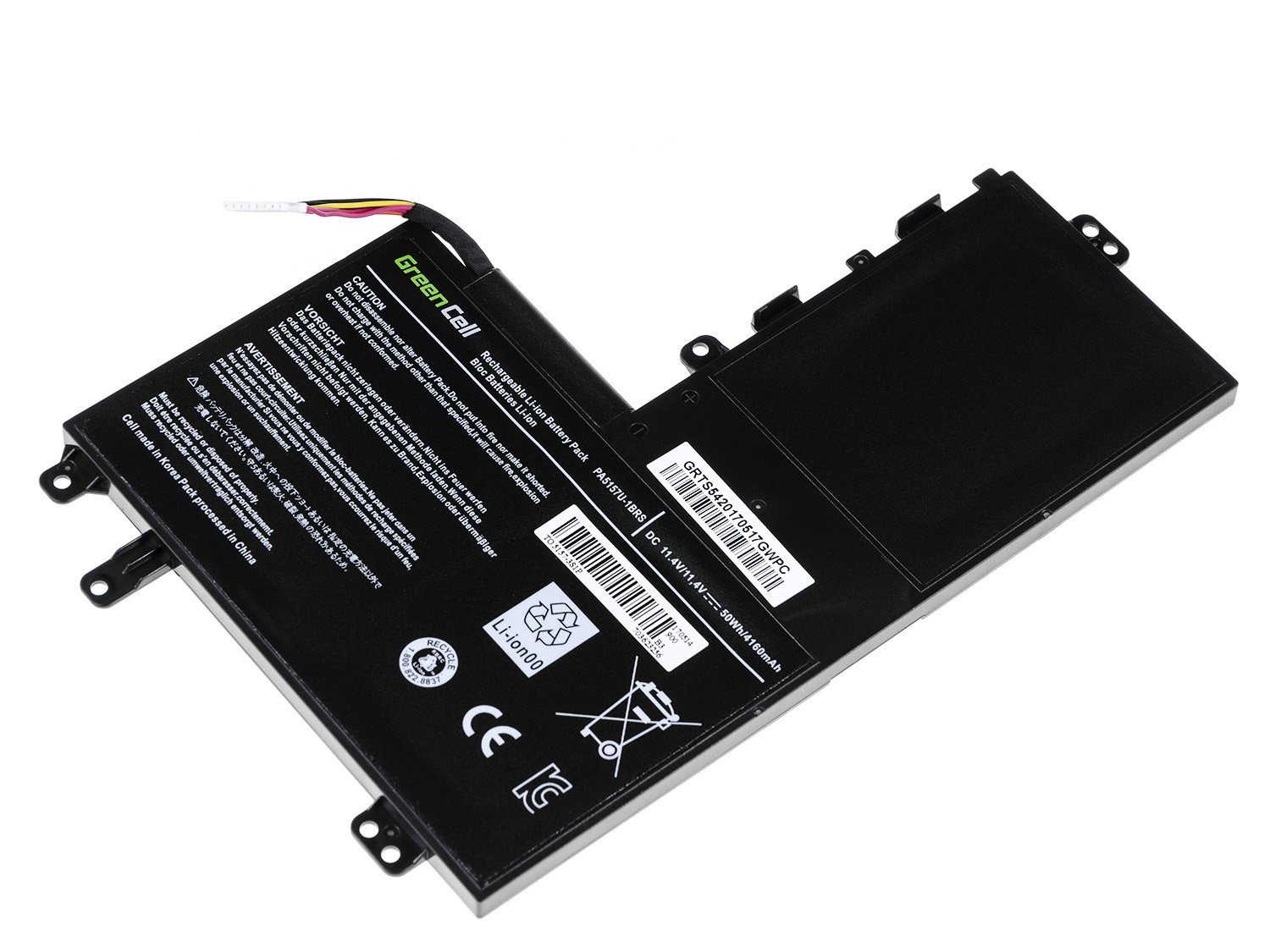 Greencell Laptop Battery for Toshiba Satellite U940 U40t U50t M50-A 11.4V 3800mAh