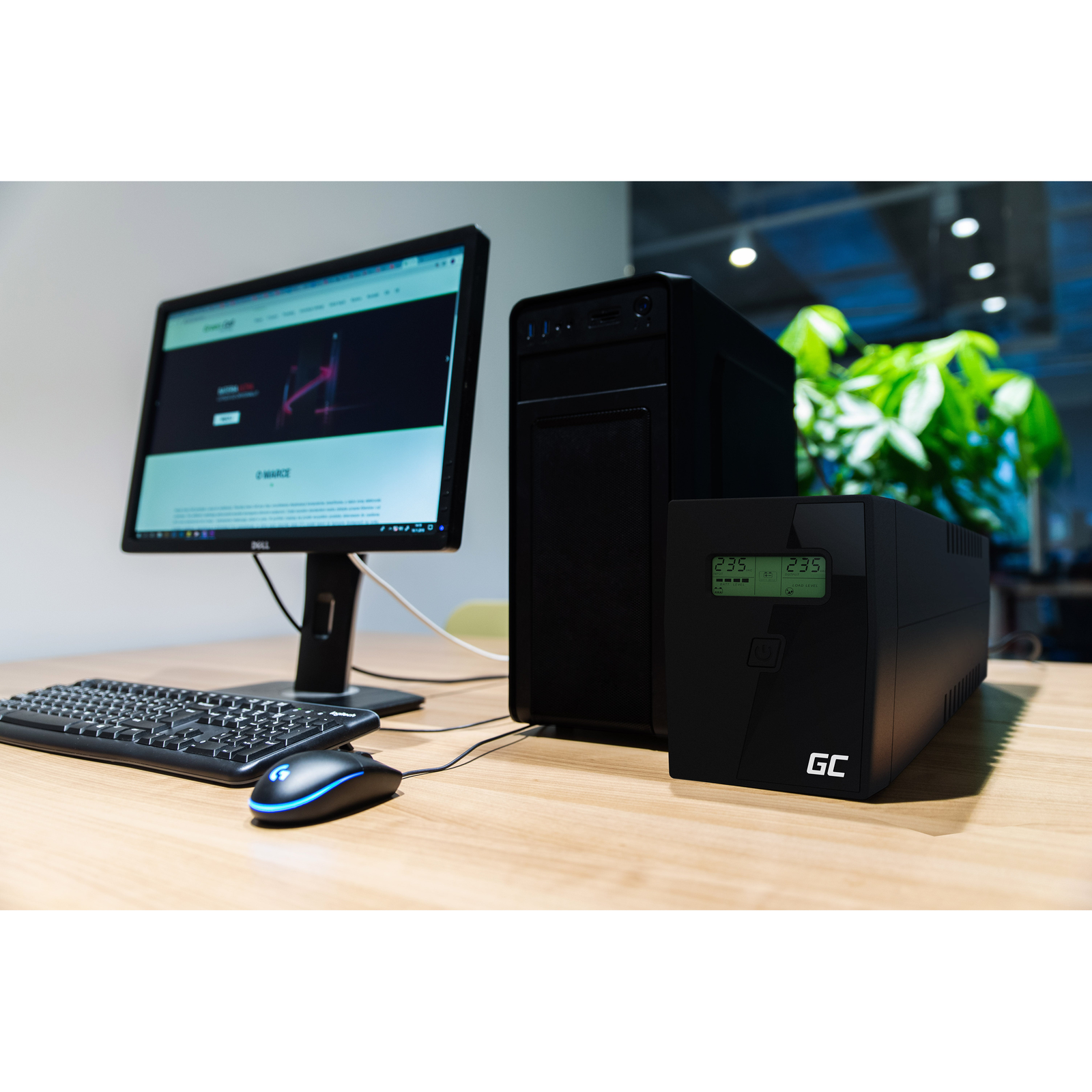 Greencell UPS Micropower 600VA LCD 360W 7Ah 220/240V