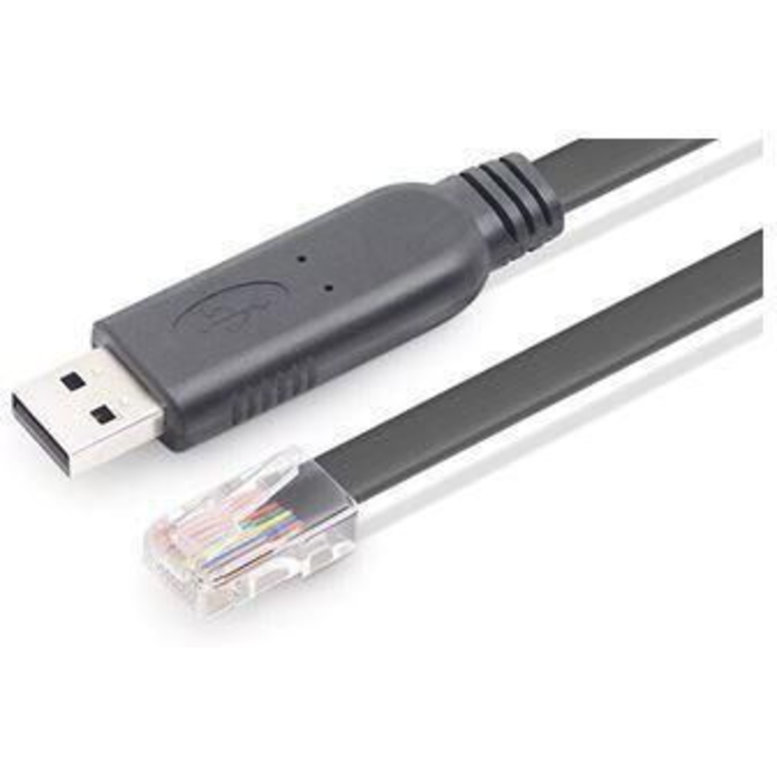 Micro Connect Console Cable USB A RJ45 Black