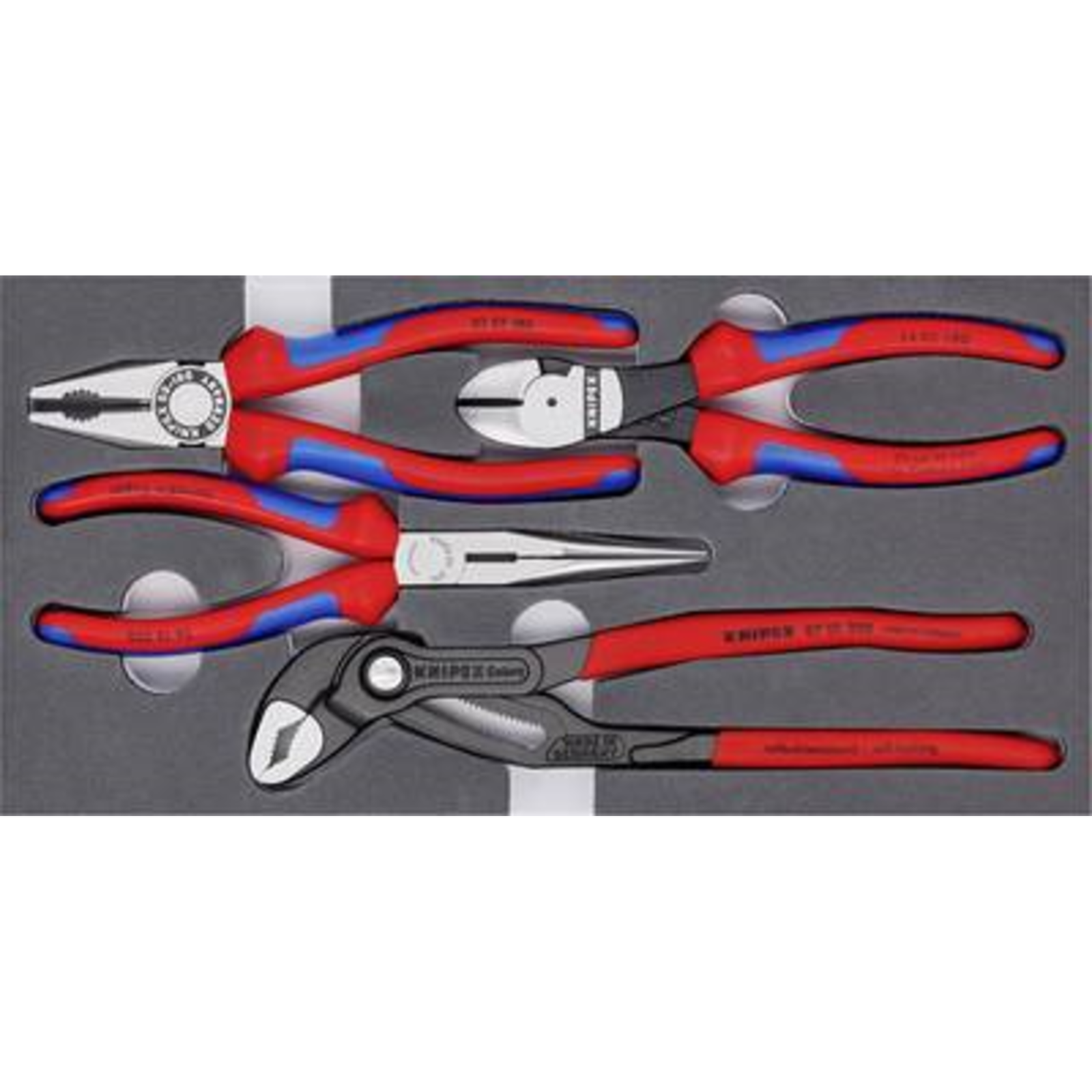 KNIPEX Basic Pliers 4 Pieces in Storage Box