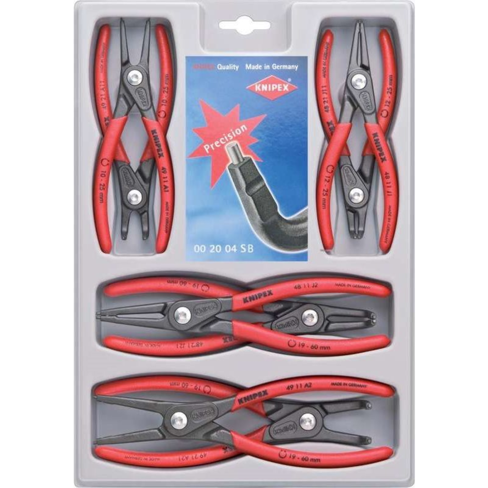 KNIPEX Circlip Pliers Set 00 20 04 SB Precision Circlip Pliers Set