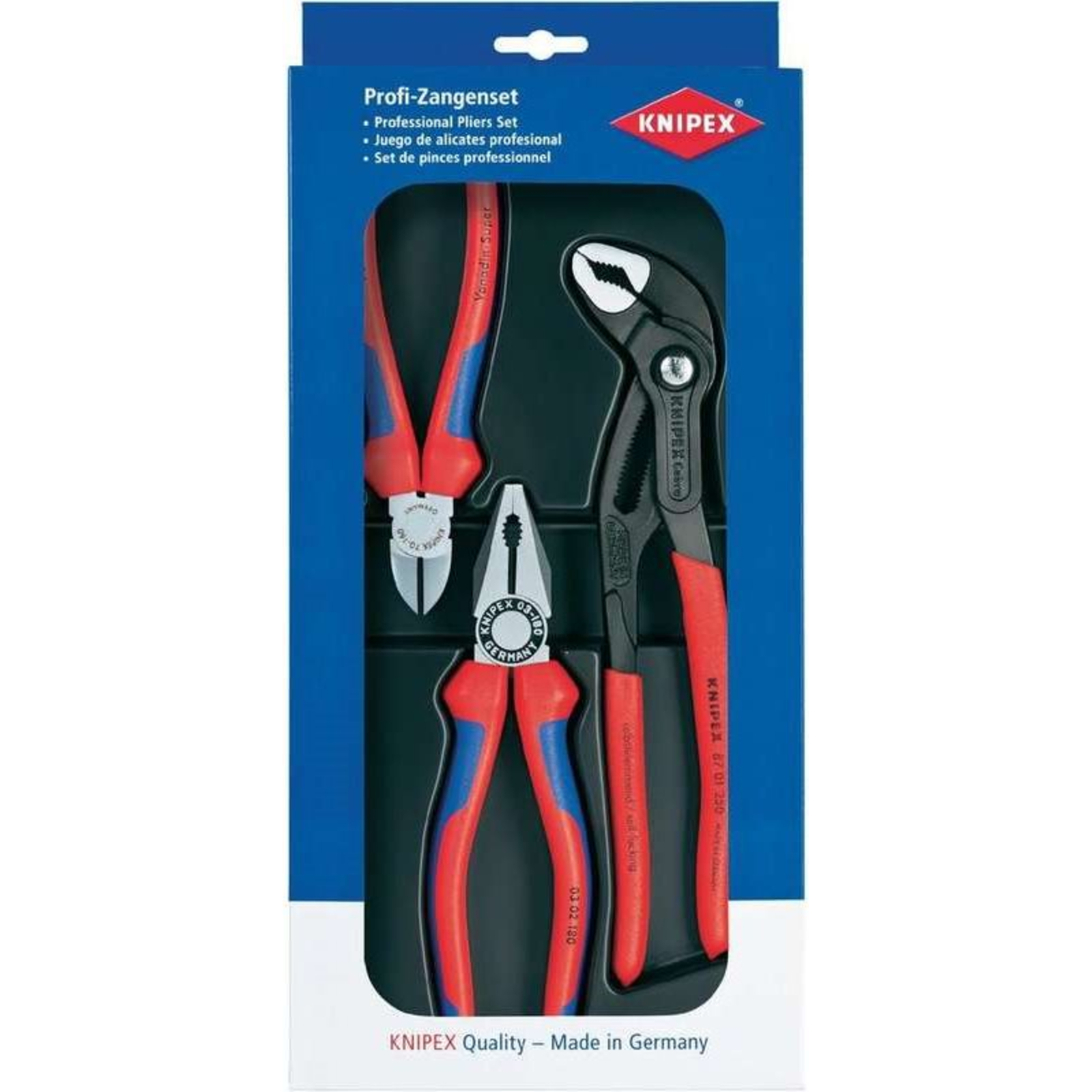 KNIPEX Bestseller Pliers 3 Pieces in Storage Box