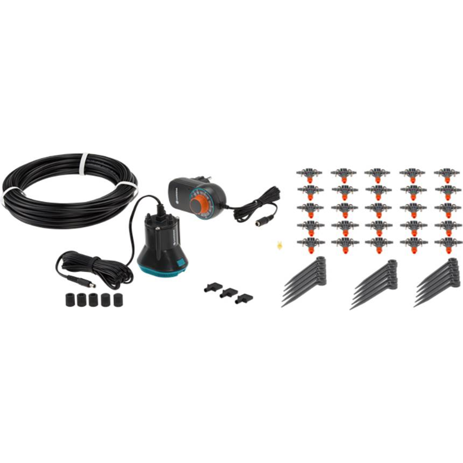 Gardena City Gardening Fully Automatic Flower Box Watering 1407-20 Grey Black 43 Pieces
