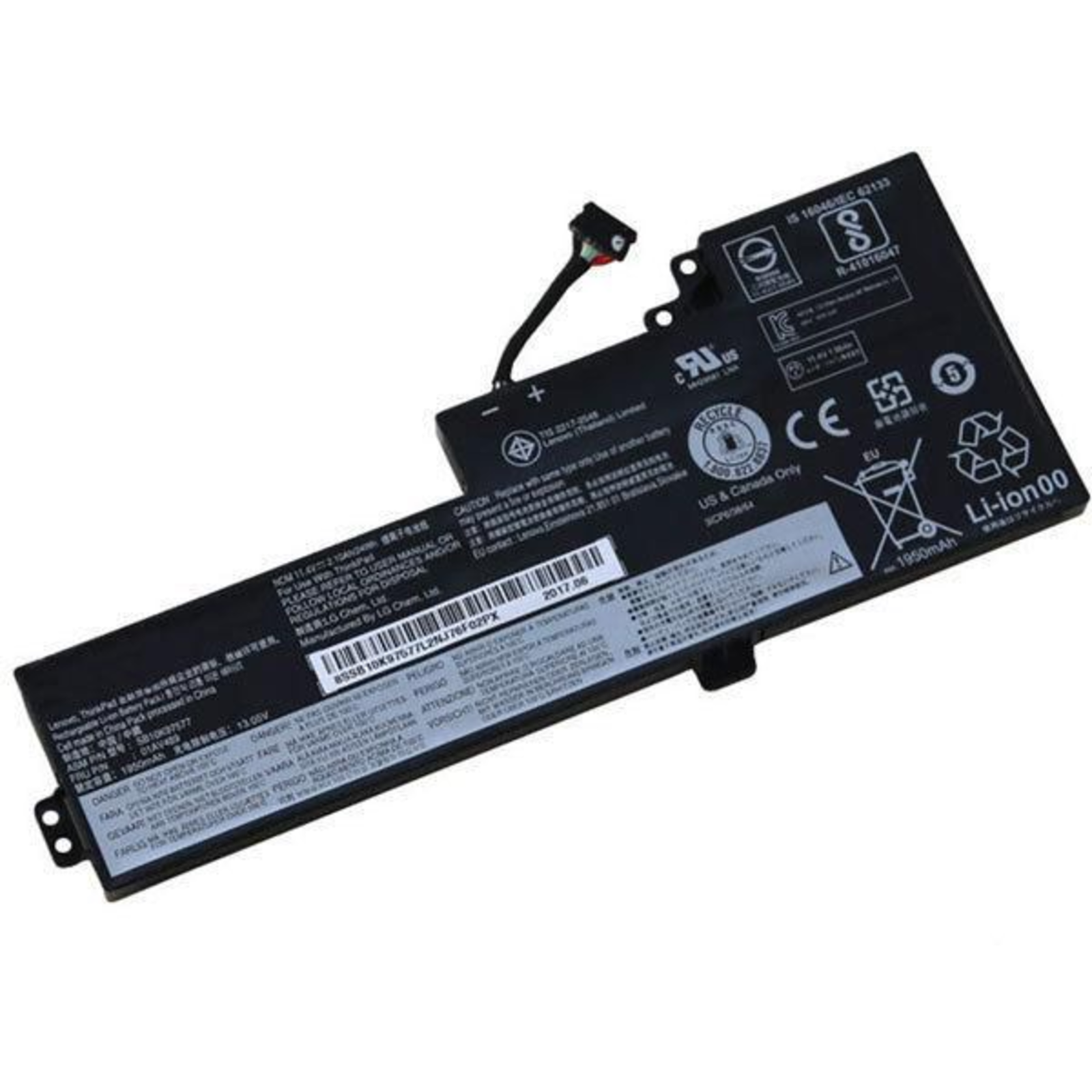 Lenovo Laptop Battery 3 Cells 2095 MAh 24 Wh FRU for ThinkPad T470