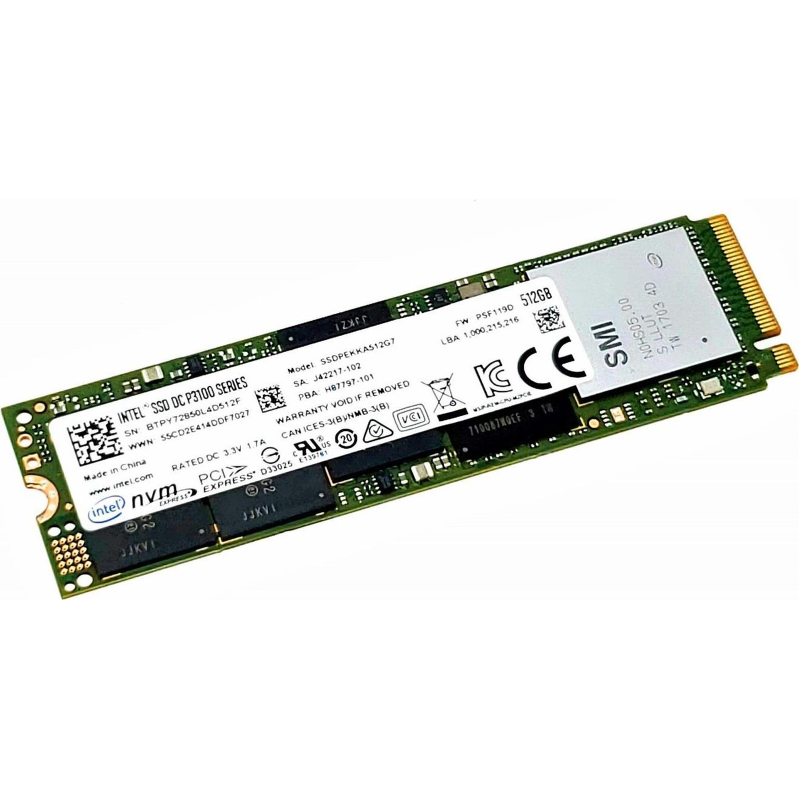 Lenovo 512 GB M.2 2280 PCIe 3.0 X4 SSD