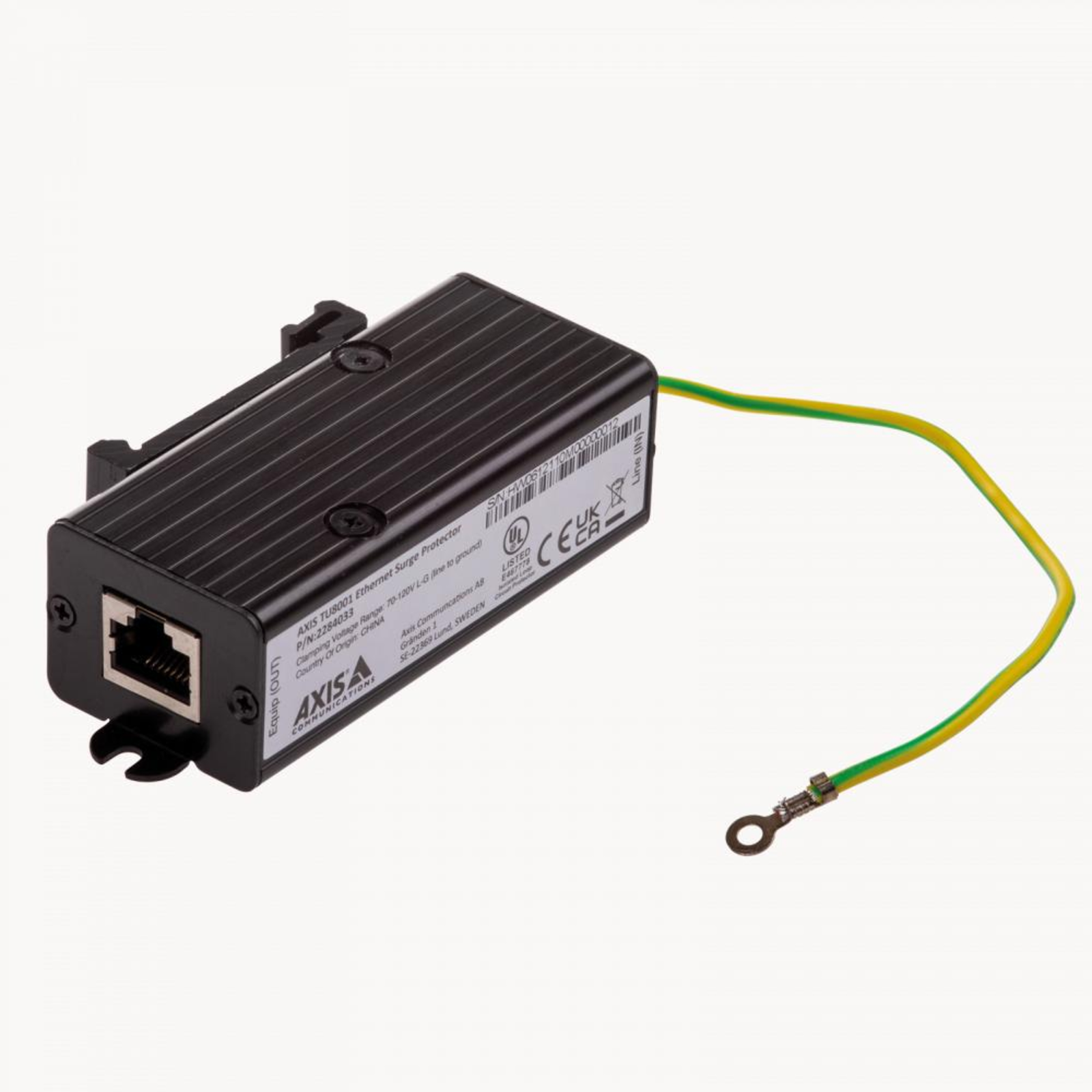 Axis Communications TU8001 PoE Overvoltage Predection (DIN Rail Mounting Possible)